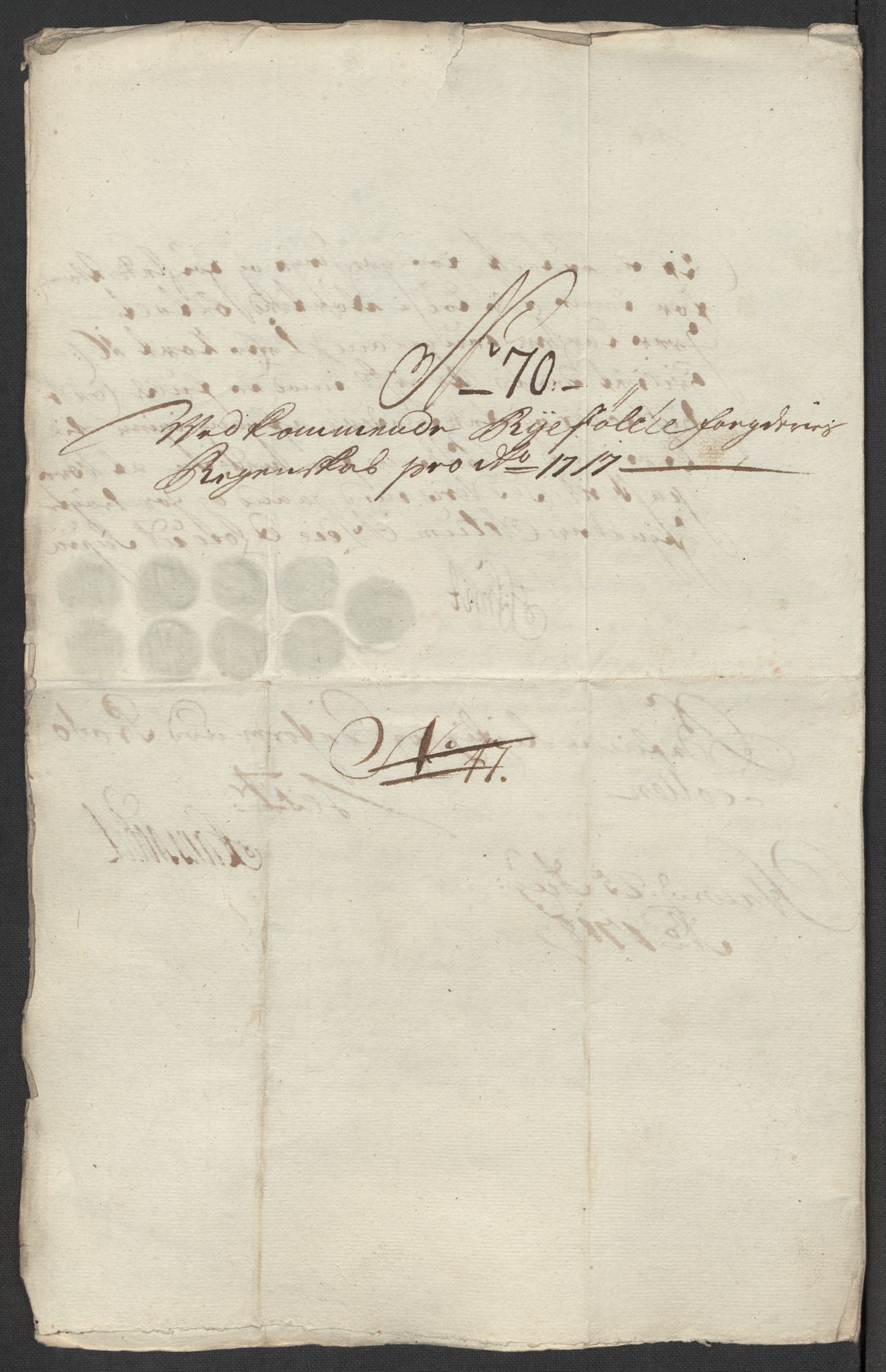 Rentekammeret inntil 1814, Reviderte regnskaper, Fogderegnskap, AV/RA-EA-4092/R47/L2870: Fogderegnskap Ryfylke, 1717, p. 341