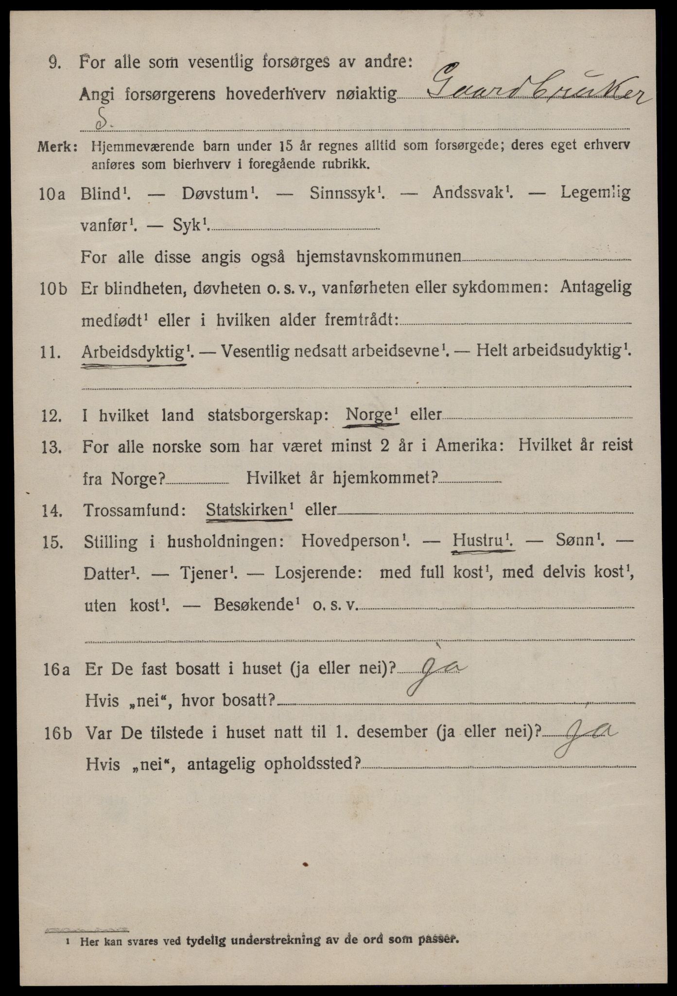 SAKO, 1920 census for Lårdal, 1920, p. 3178