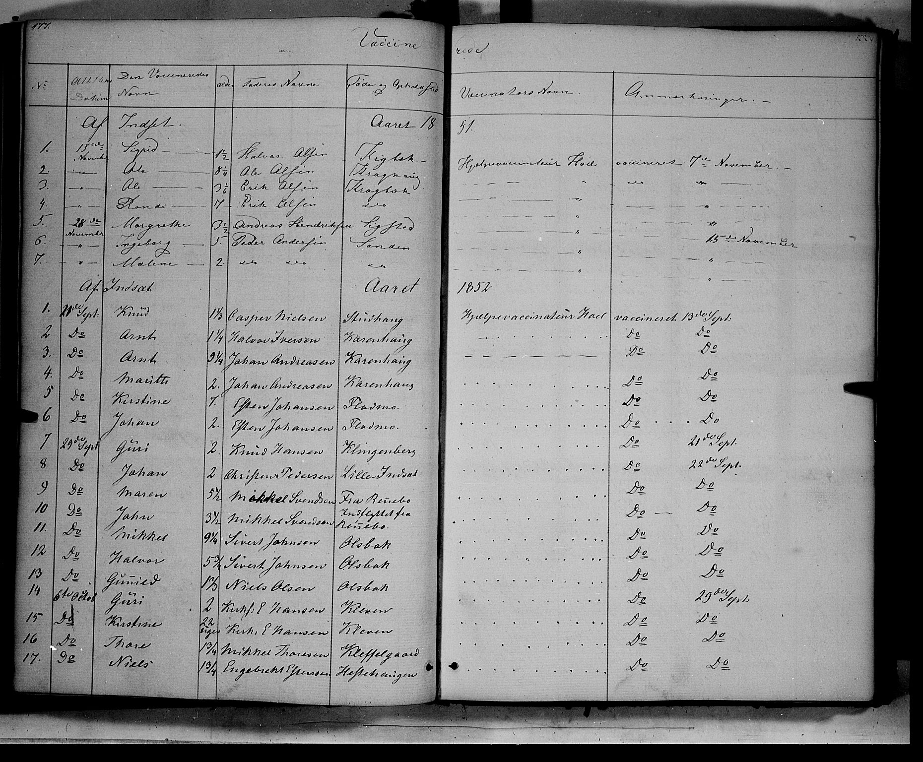 Kvikne prestekontor, SAH/PREST-064/H/Ha/Haa/L0005: Parish register (official) no. 5, 1841-1862, p. 177