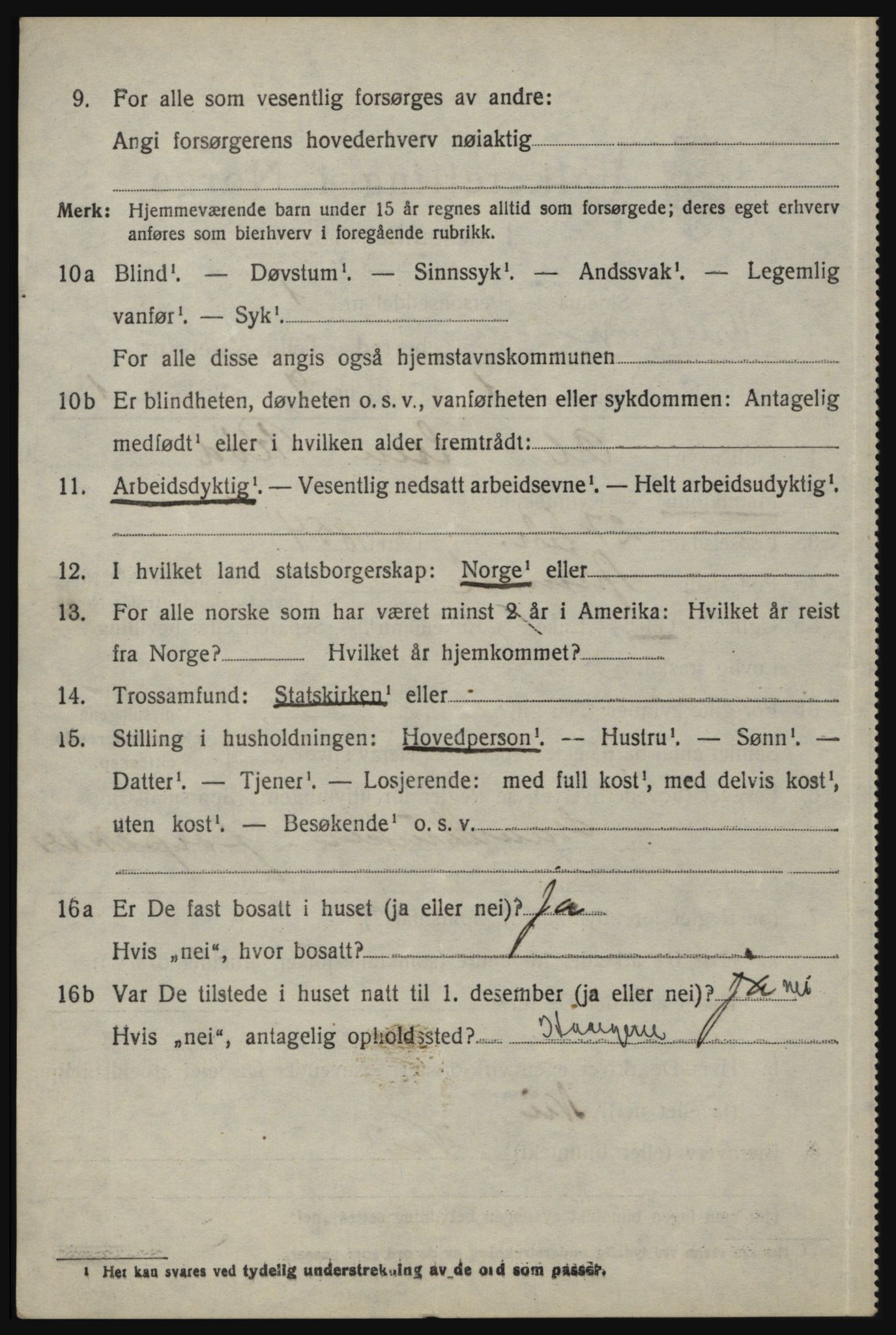 SAO, 1920 census for Aremark, 1920, p. 1610