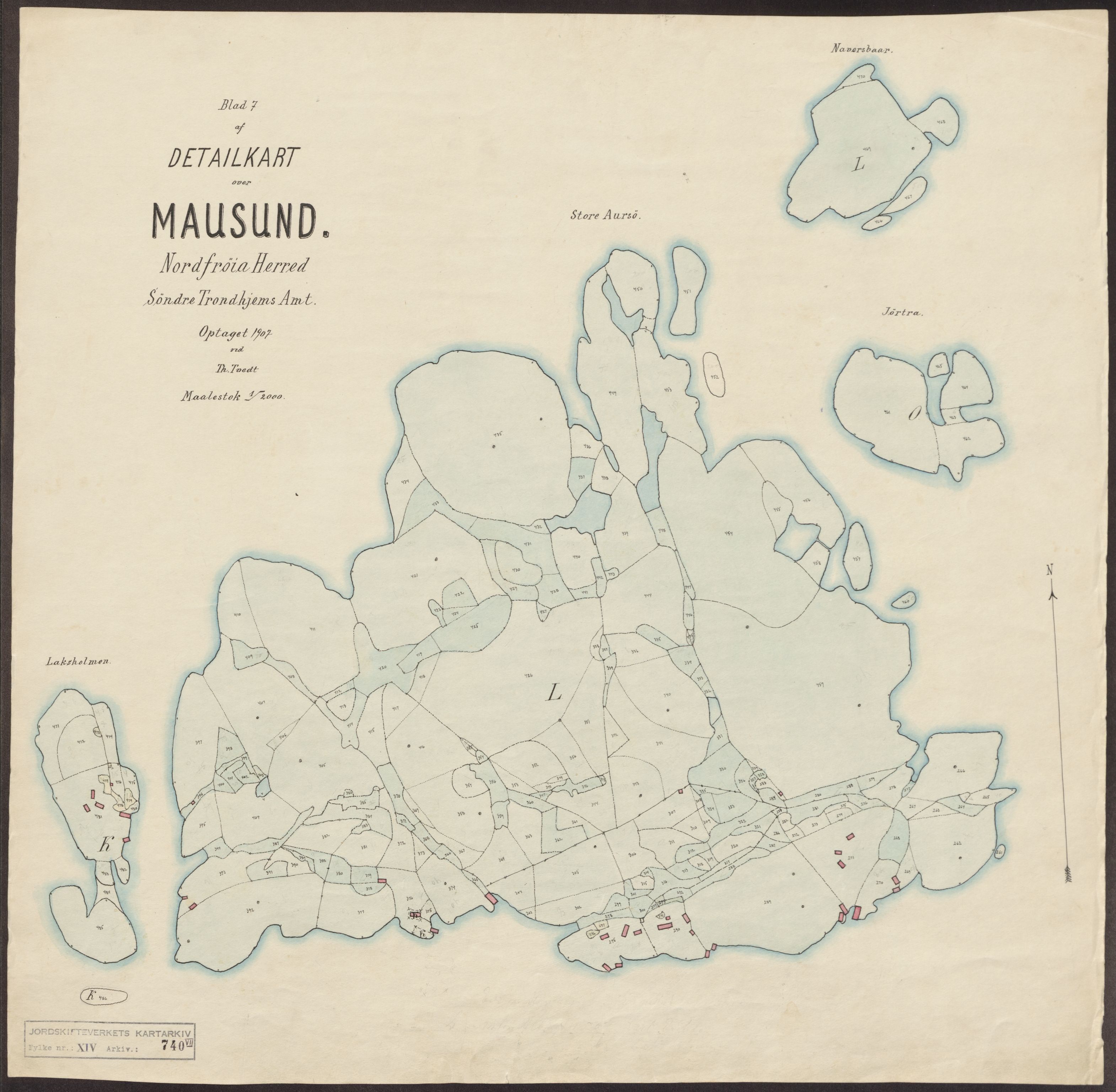 Jordskifteverkets kartarkiv, RA/S-3929/T, 1859-1988, p. 1114