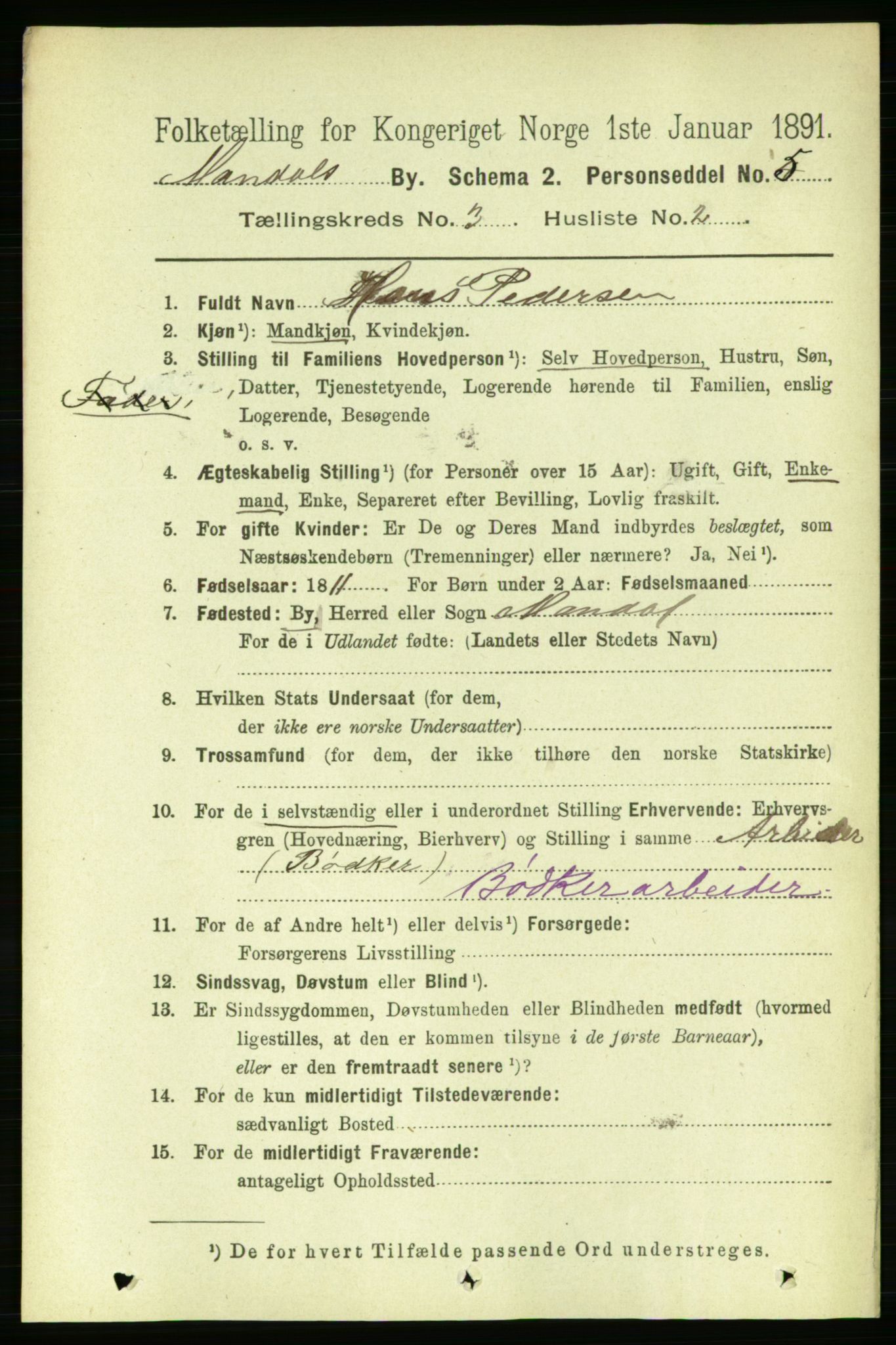 RA, 1891 census for 1002 Mandal, 1891, p. 1621