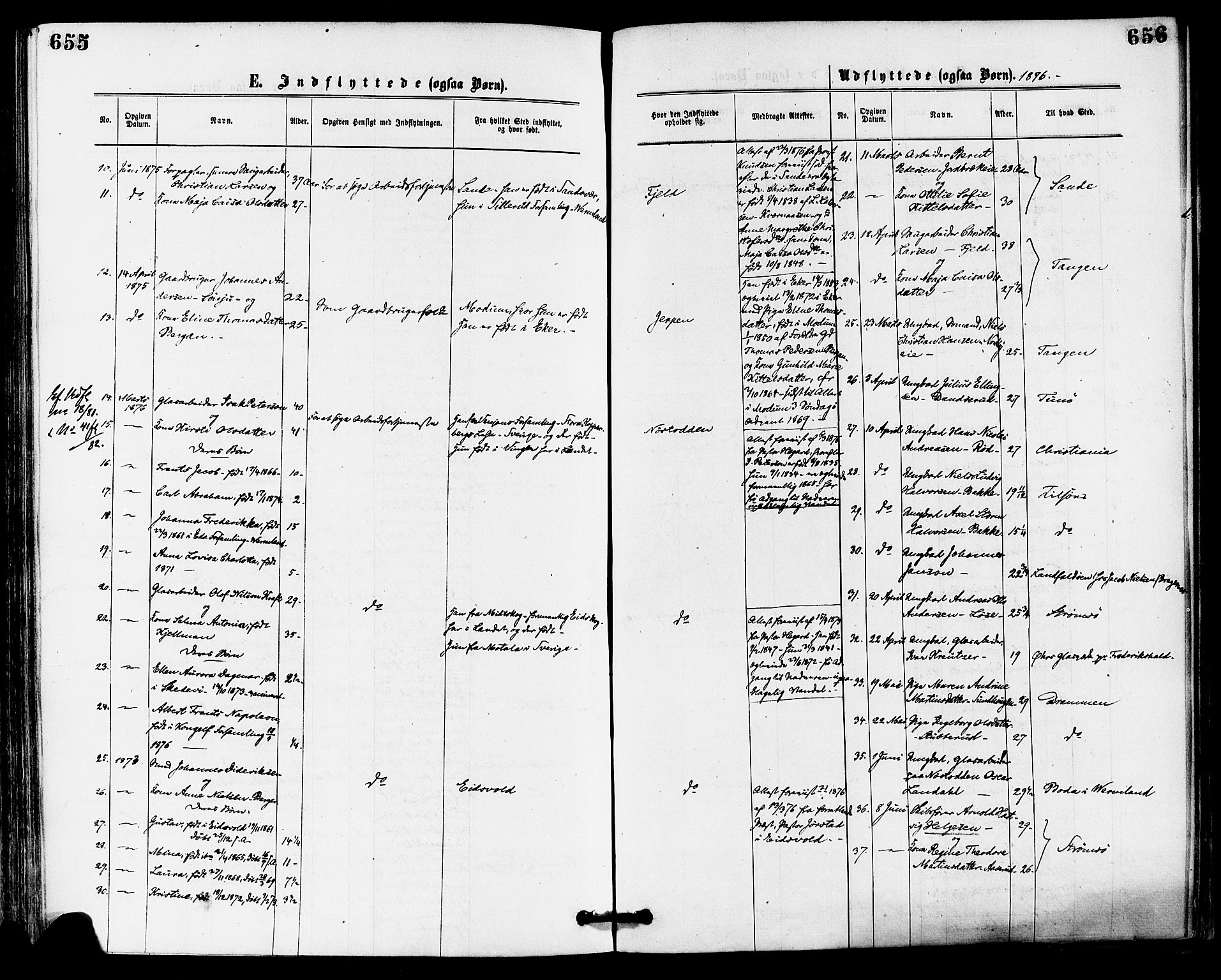 Skoger kirkebøker, AV/SAKO-A-59/F/Fa/L0005: Parish register (official) no. I 5, 1873-1884, p. 655-656