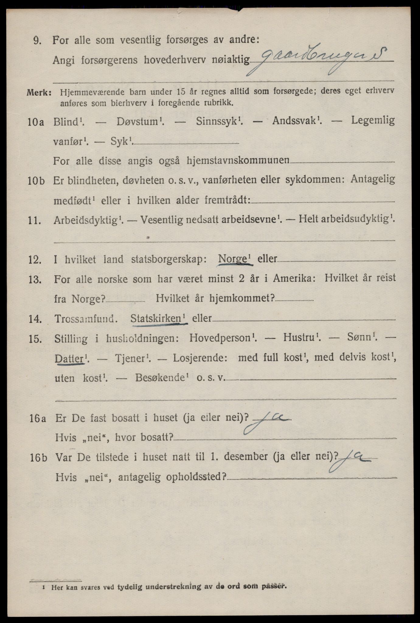 SAST, 1920 census for Tysvær, 1920, p. 2759