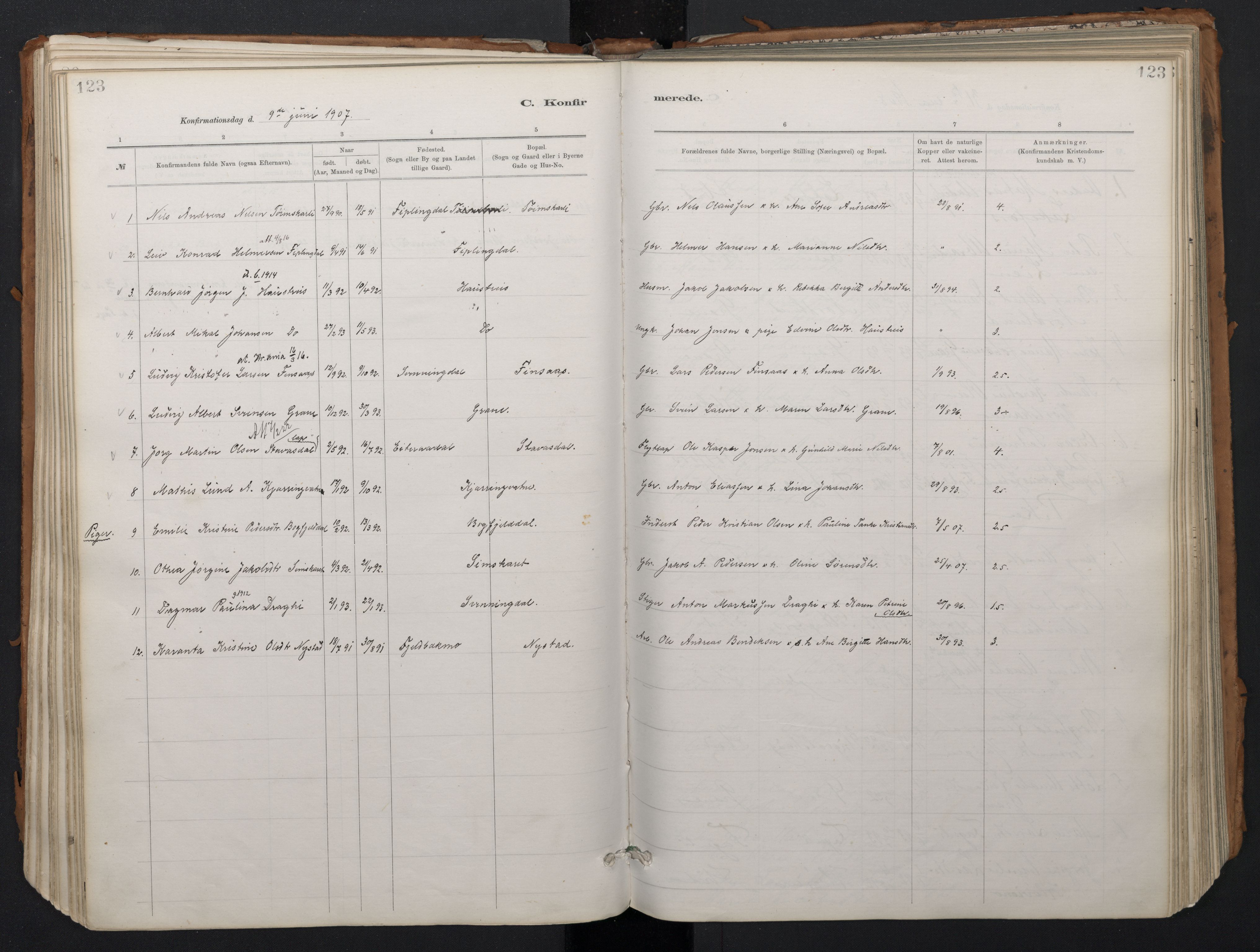 Ministerialprotokoller, klokkerbøker og fødselsregistre - Nordland, SAT/A-1459/824/L0338: Parish register (official) no. 824A01, 1880-1915, p. 123