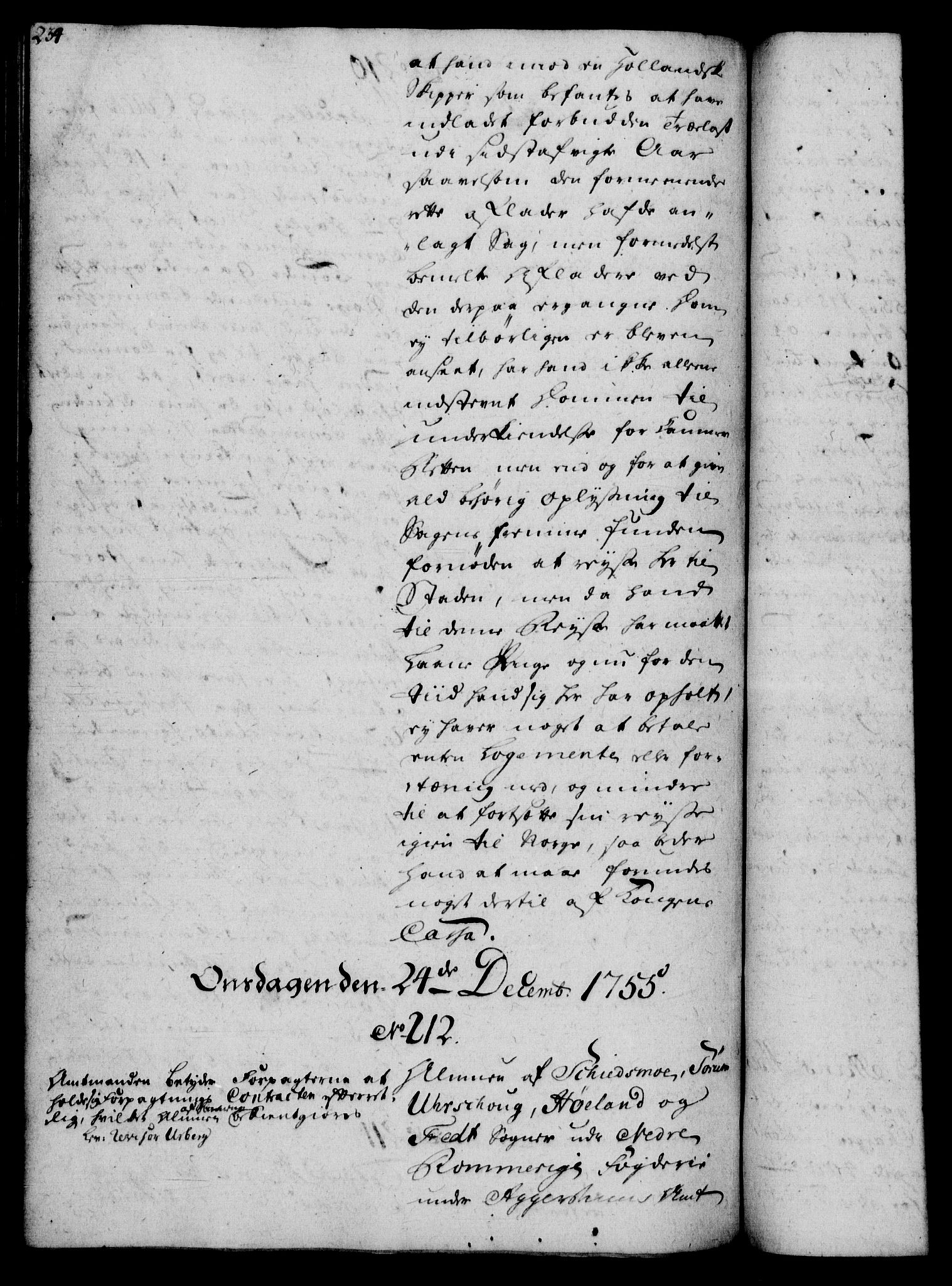 Rentekammeret, Kammerkanselliet, AV/RA-EA-3111/G/Gh/Gha/L0033: Norsk ekstraktmemorialprotokoll (merket RK 53.78), 1755-1756, p. 234