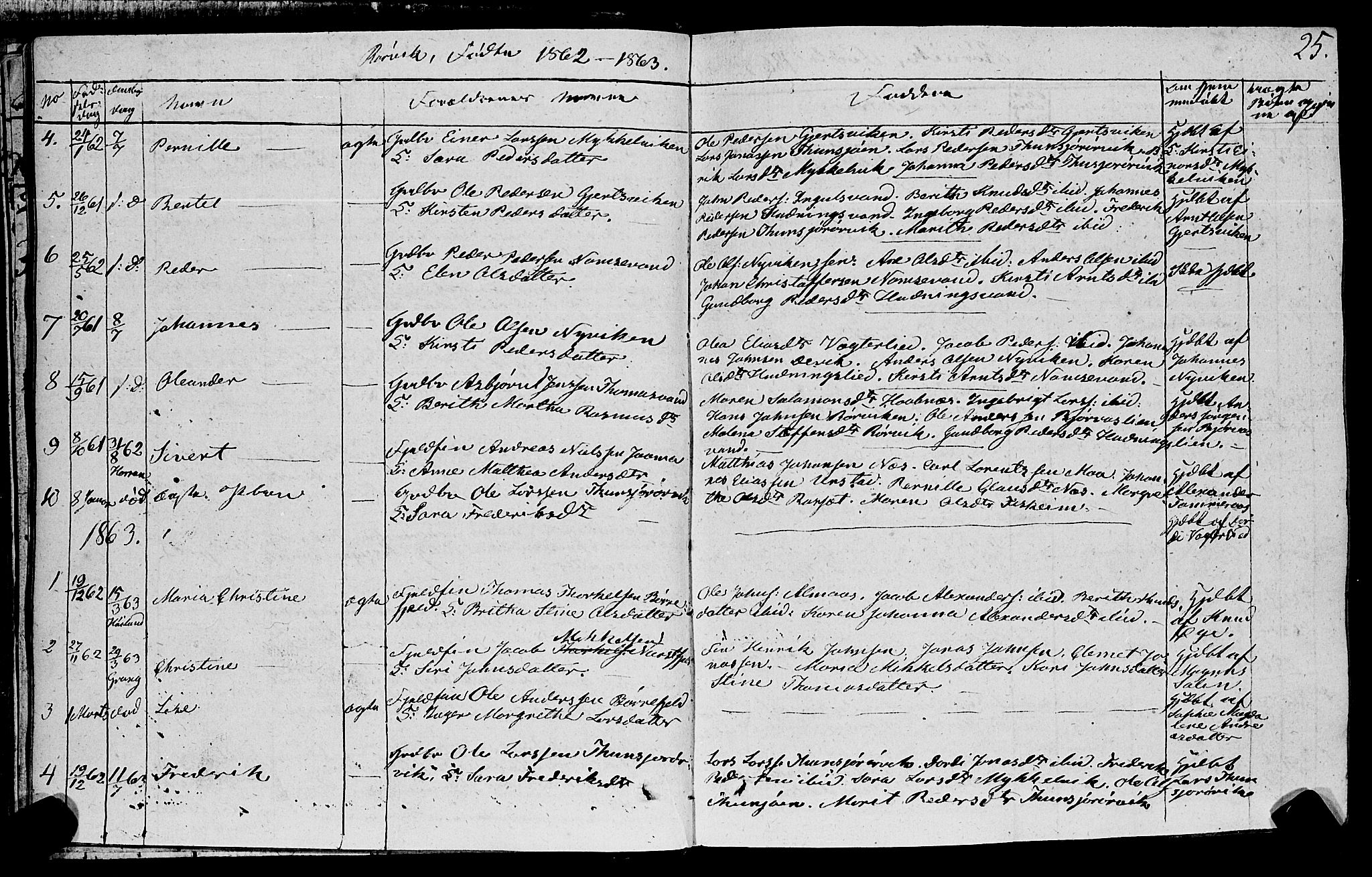 Ministerialprotokoller, klokkerbøker og fødselsregistre - Nord-Trøndelag, SAT/A-1458/762/L0538: Parish register (official) no. 762A02 /1, 1833-1879, p. 25