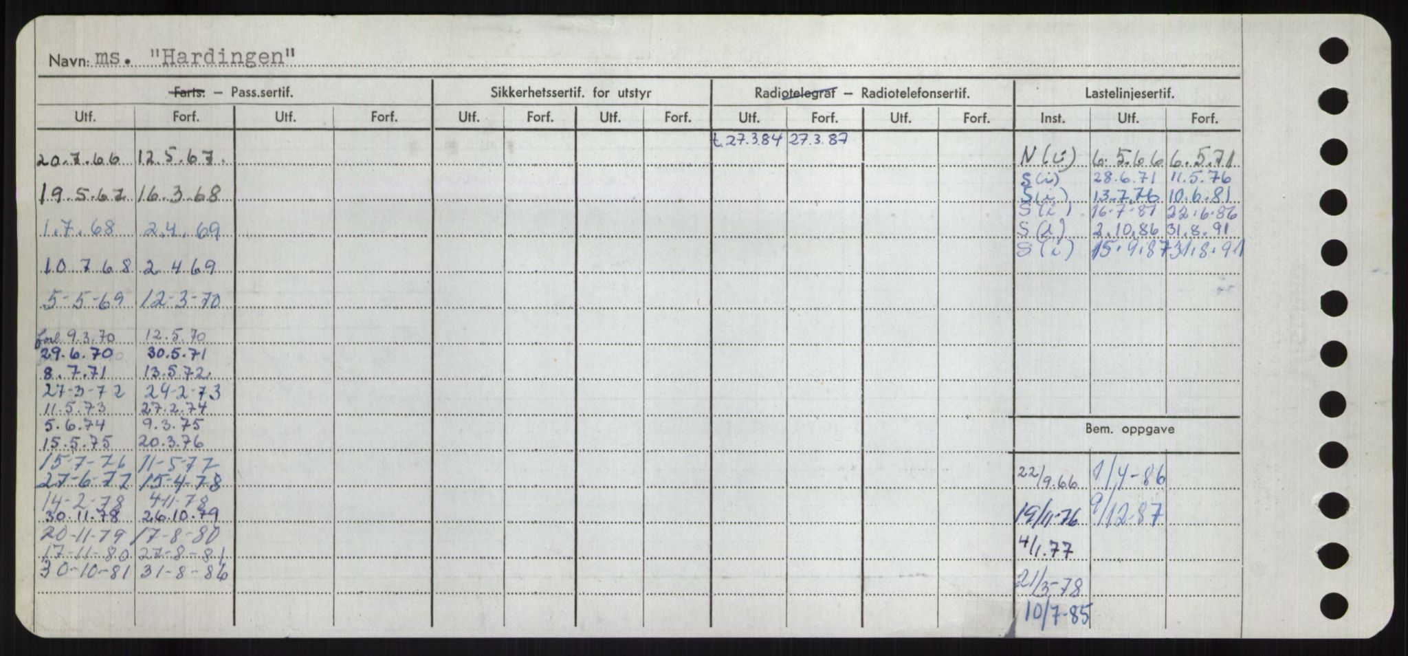 Sjøfartsdirektoratet med forløpere, Skipsmålingen, RA/S-1627/H/Hd/L0014: Fartøy, H-Havl, p. 318