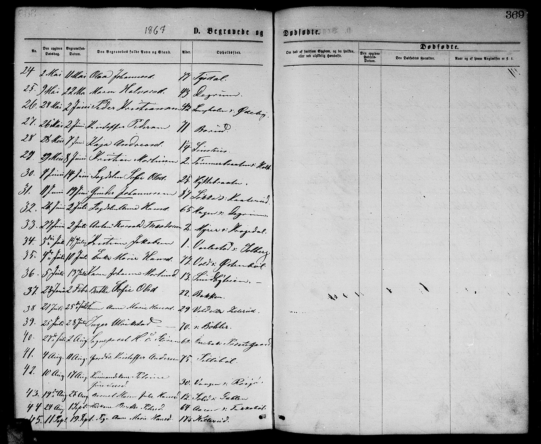 Enebakk prestekontor Kirkebøker, SAO/A-10171c/G/Ga/L0005: Parish register (copy) no. I 5, 1867-1888, p. 369