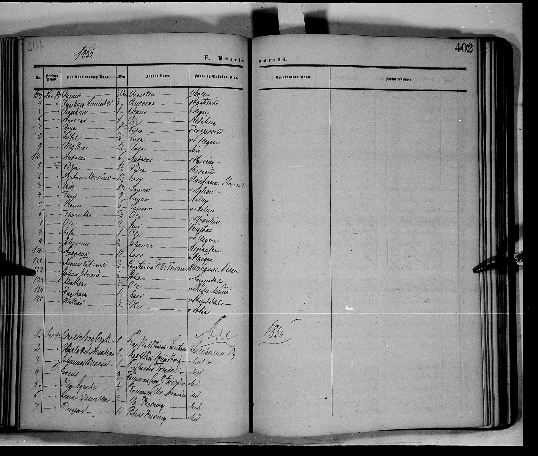 Fåberg prestekontor, SAH/PREST-086/H/Ha/Haa/L0006: Parish register (official) no. 6B, 1855-1867, p. 402