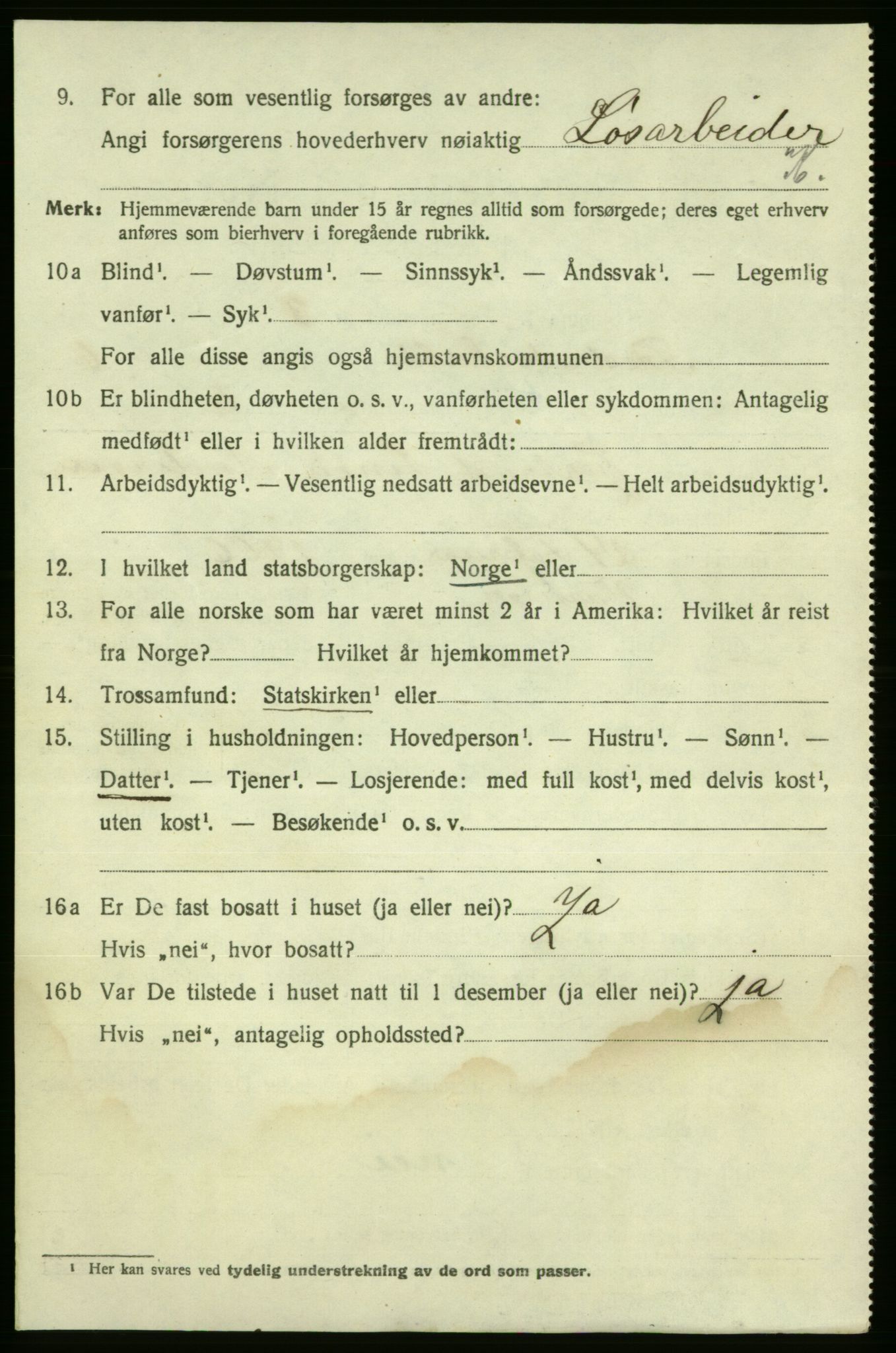 SAO, 1920 census for Fredrikshald, 1920, p. 12889