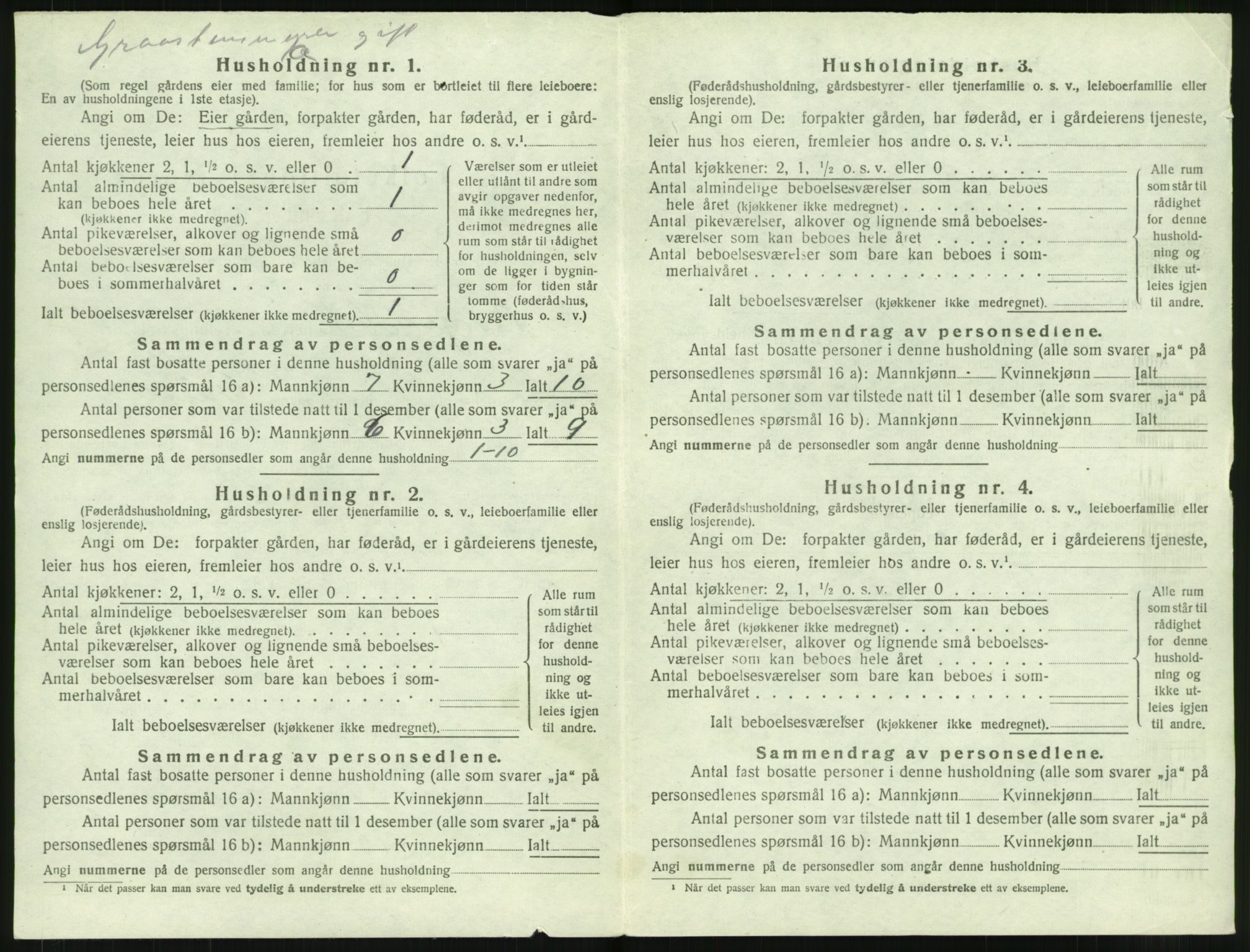 SAT, 1920 census for Borge, 1920, p. 918