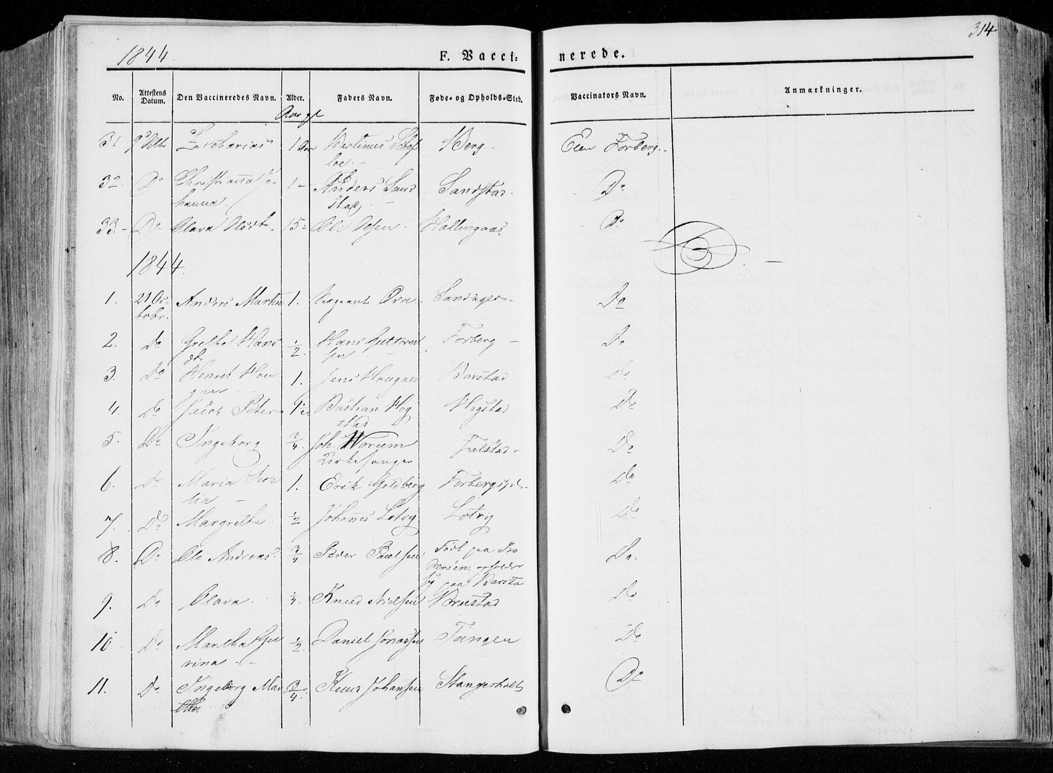 Ministerialprotokoller, klokkerbøker og fødselsregistre - Nord-Trøndelag, AV/SAT-A-1458/722/L0218: Parish register (official) no. 722A05, 1843-1868, p. 314