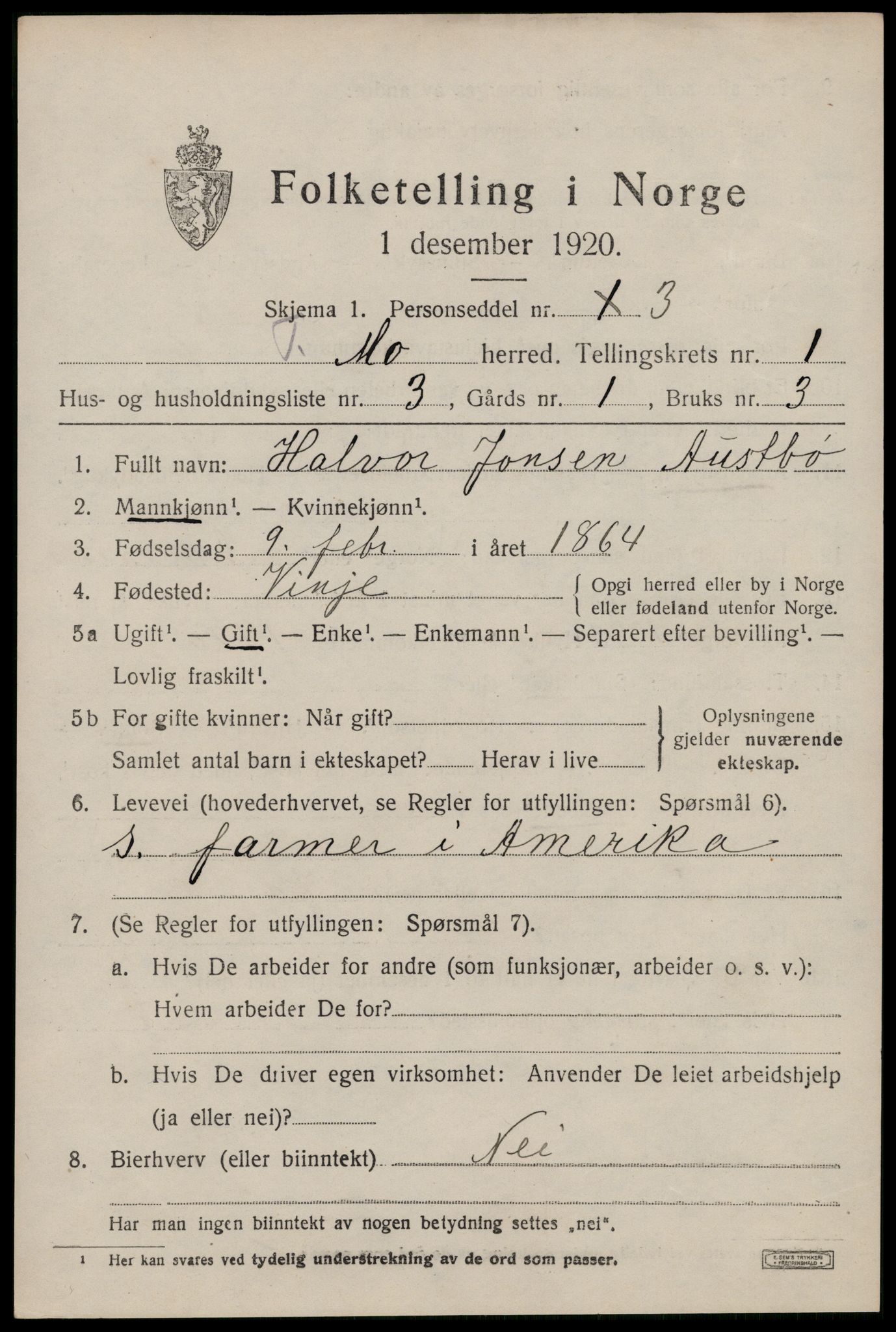 SAKO, 1920 census for Mo, 1920, p. 742