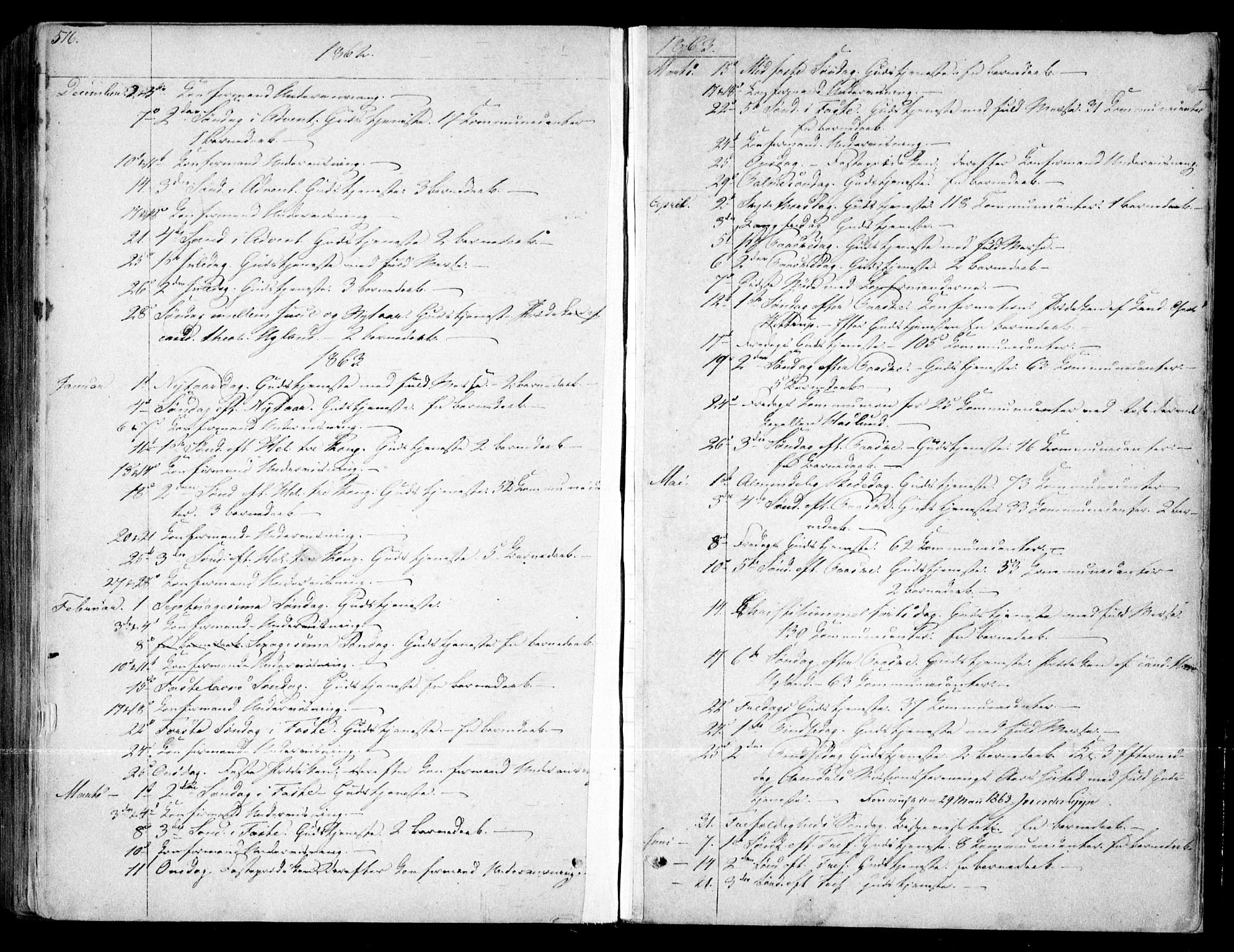 Arendal sokneprestkontor, Trefoldighet, SAK/1111-0040/F/Fa/L0006: Parish register (official) no. A 6, 1855-1868, p. 516