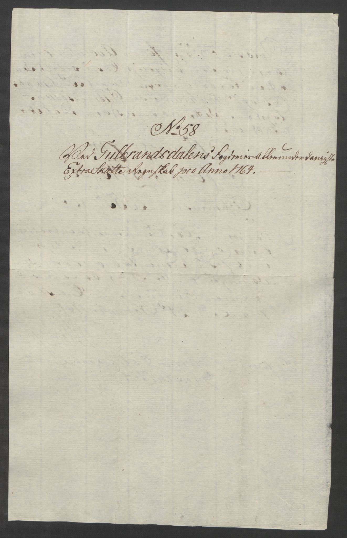 Rentekammeret inntil 1814, Reviderte regnskaper, Fogderegnskap, AV/RA-EA-4092/R17/L1266: Ekstraskatten Gudbrandsdal, 1762-1766, p. 447