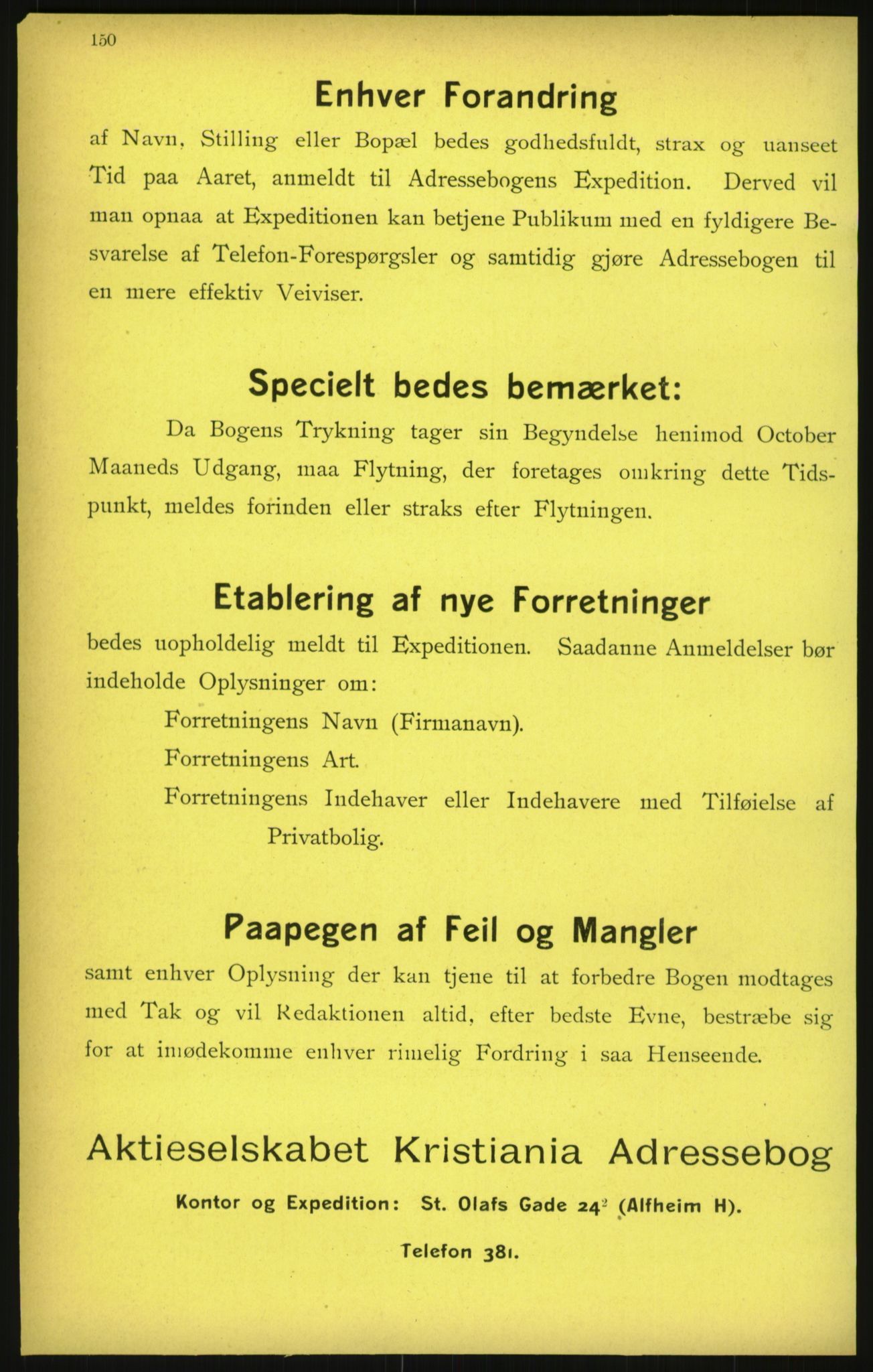 Kristiania/Oslo adressebok, PUBL/-, 1900, p. 150