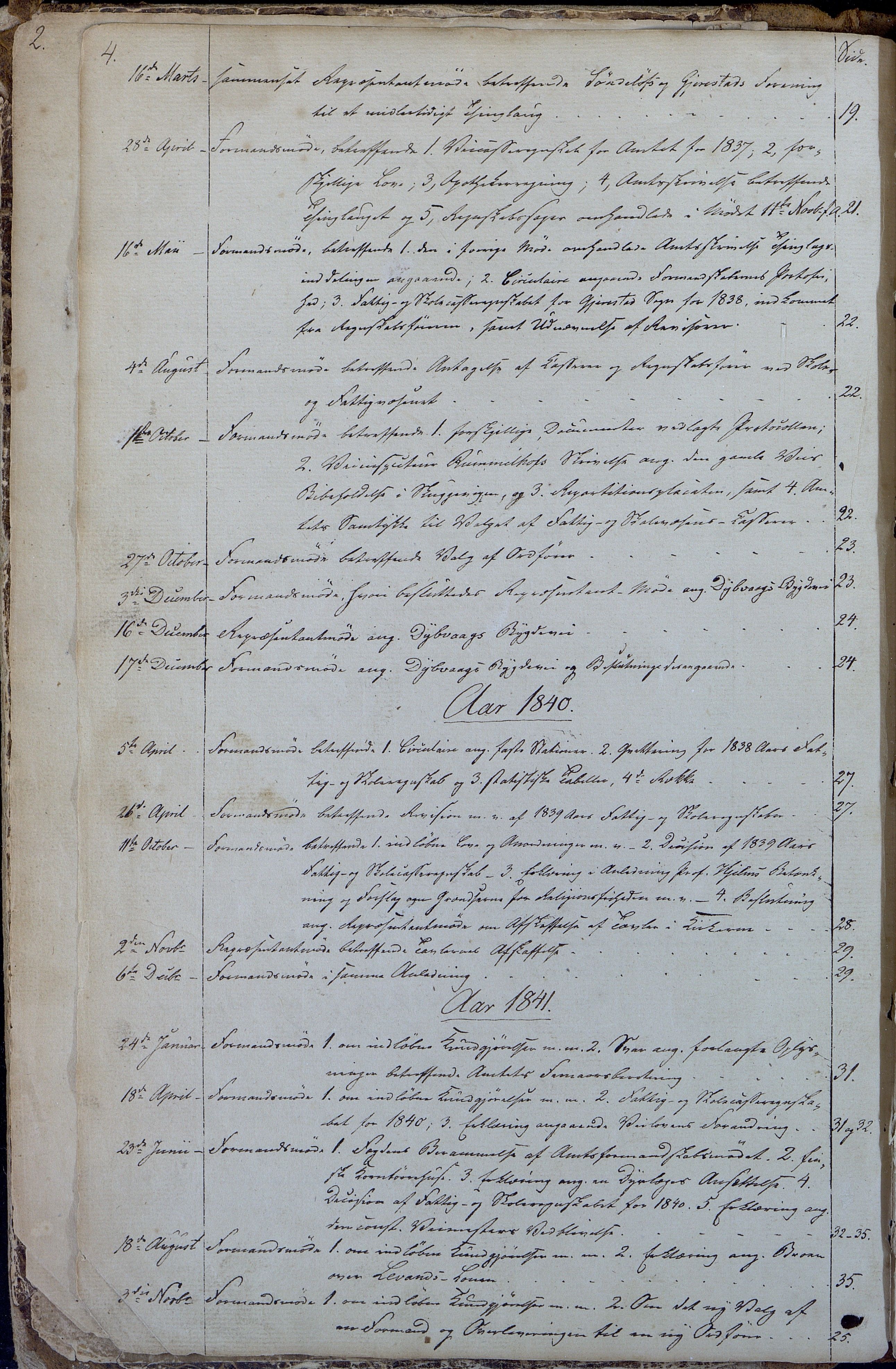 Gjerstad kommune, Kommunestyret, AAKS/KA0911-121_05/A01/L0002: Møtebok - mangler, 1837-1880, p. 4