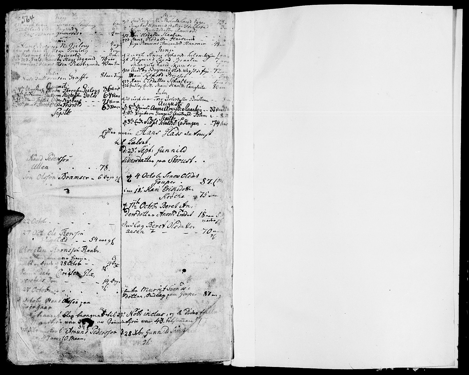 Lom prestekontor, SAH/PREST-070/K/L0002: Parish register (official) no. 2, 1749-1801, p. 564-565
