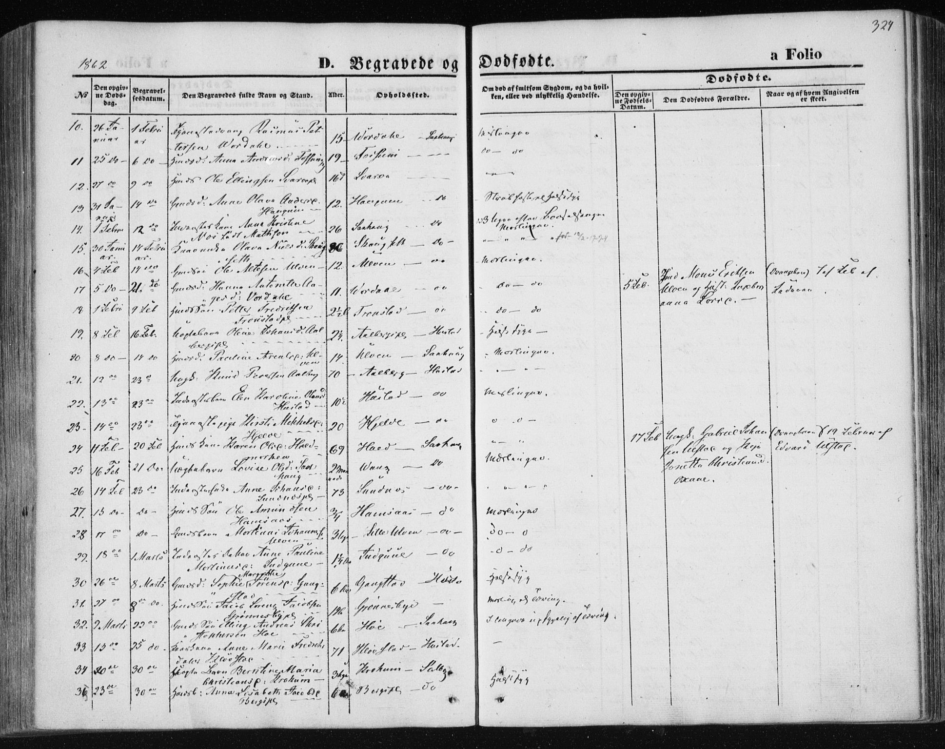 Ministerialprotokoller, klokkerbøker og fødselsregistre - Nord-Trøndelag, SAT/A-1458/730/L0283: Parish register (official) no. 730A08, 1855-1865, p. 324