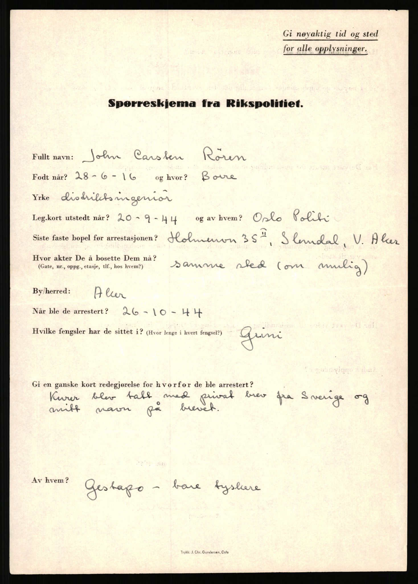 Rikspolitisjefen, AV/RA-S-1560/L/L0014: Pettersen, Aksel - Savosnick, Ernst, 1940-1945, p. 1008