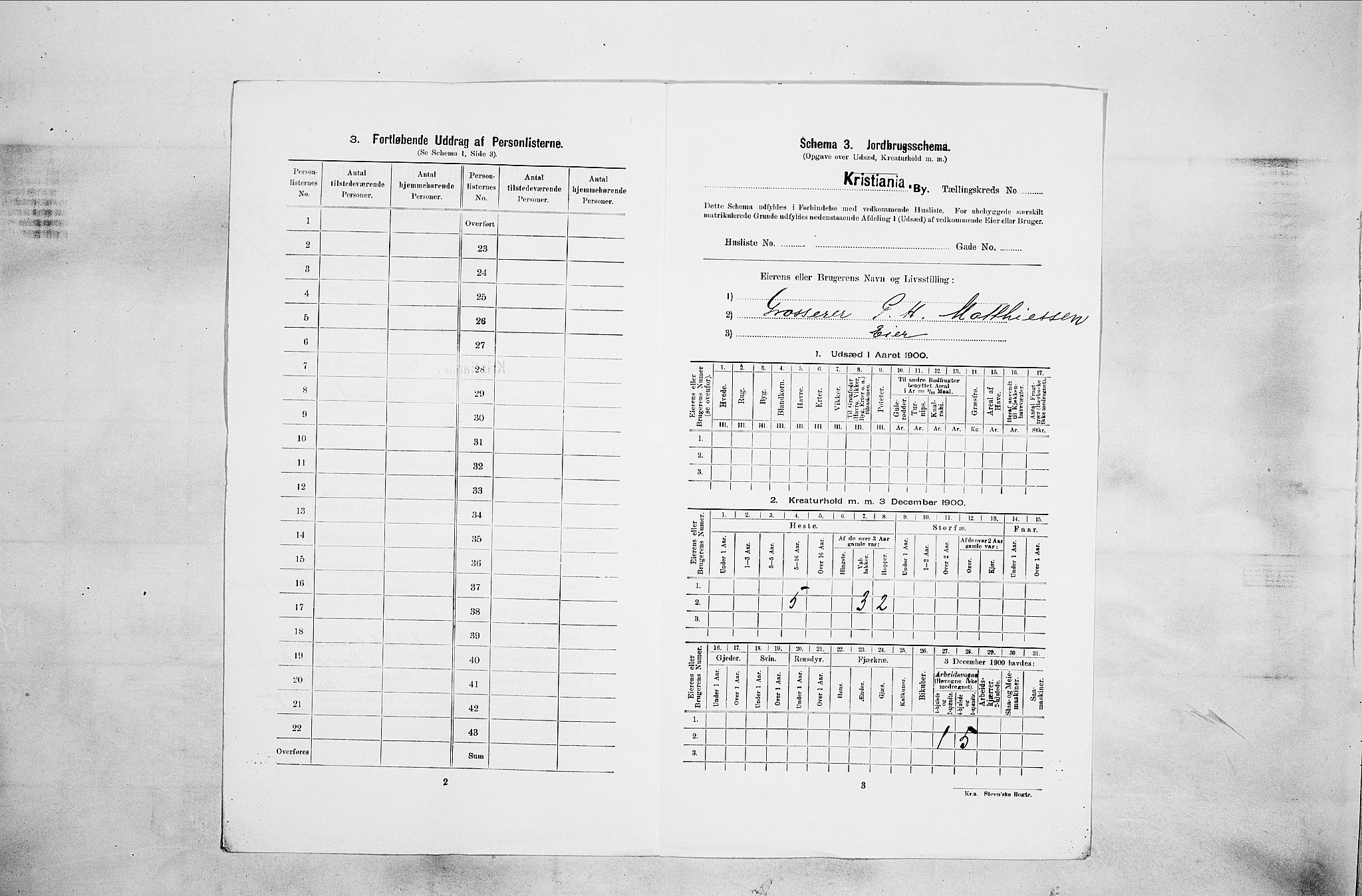 SAO, 1900 census for Kristiania, 1900, p. 38467