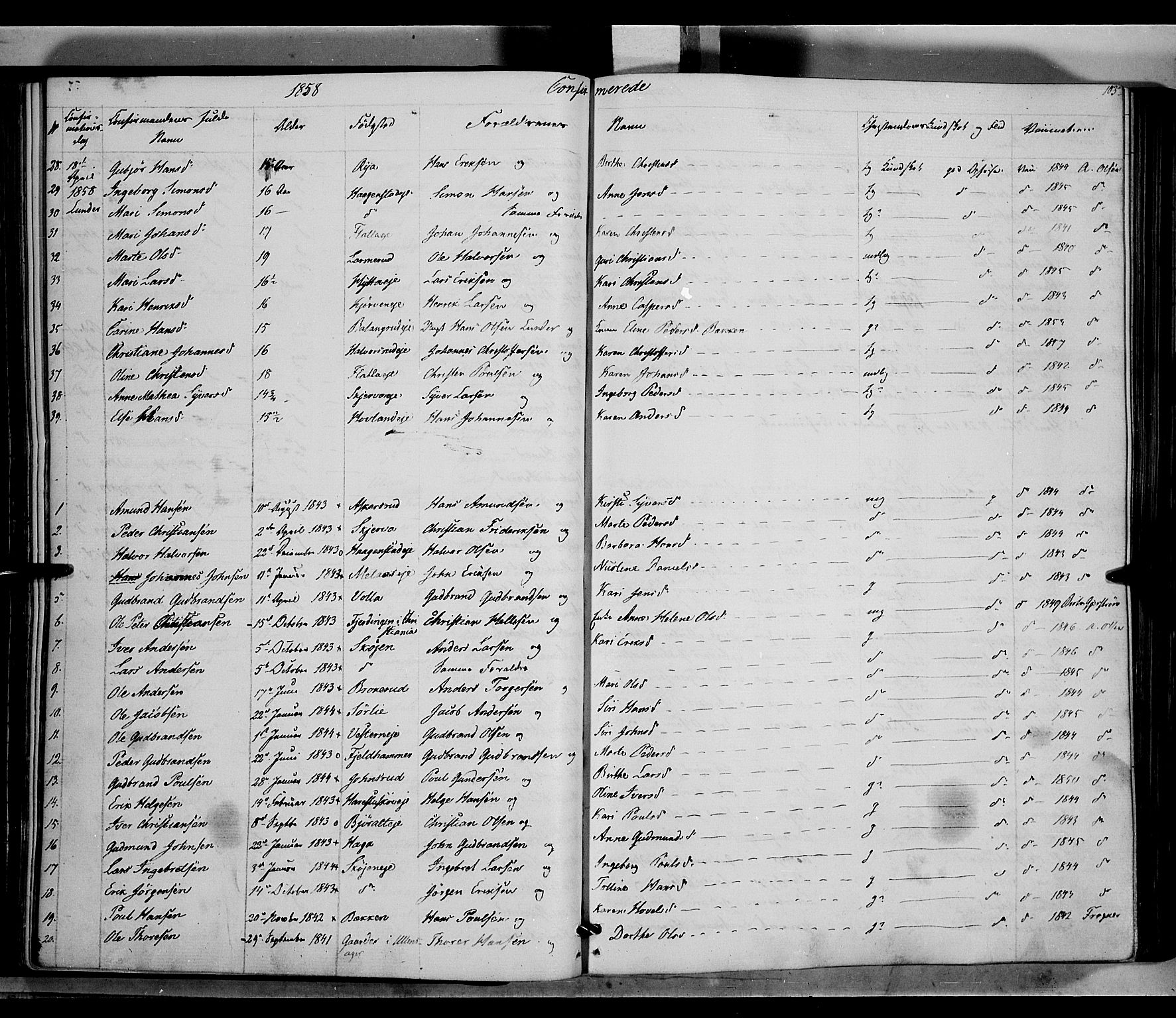 Jevnaker prestekontor, AV/SAH-PREST-116/H/Ha/Haa/L0007: Parish register (official) no. 7, 1858-1876, p. 103