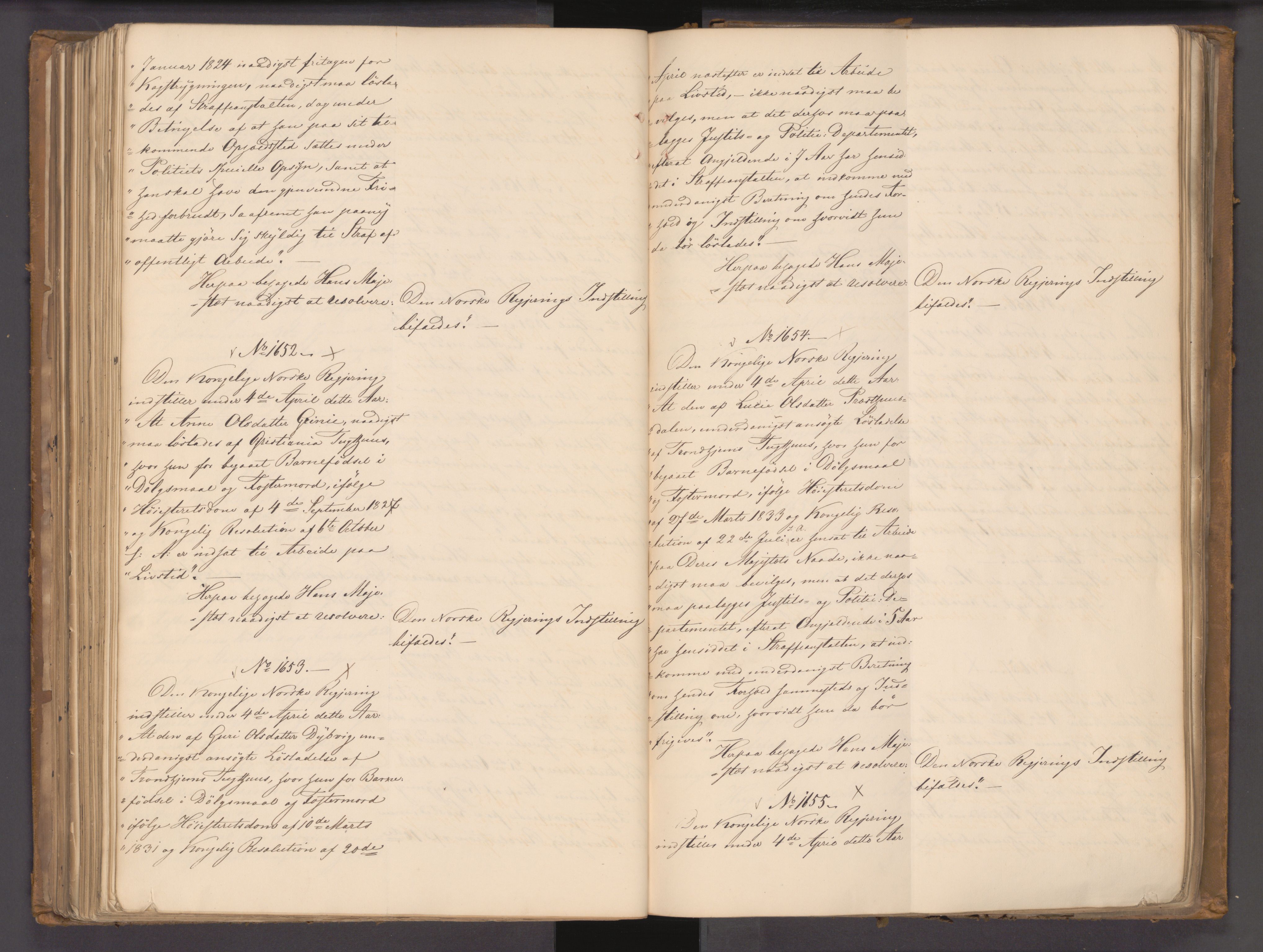 Statsrådssekretariatet, AV/RA-S-1001/A/Ab/L0044: Kgl. res. nr. 1193-1948, 1. halvår, 1837