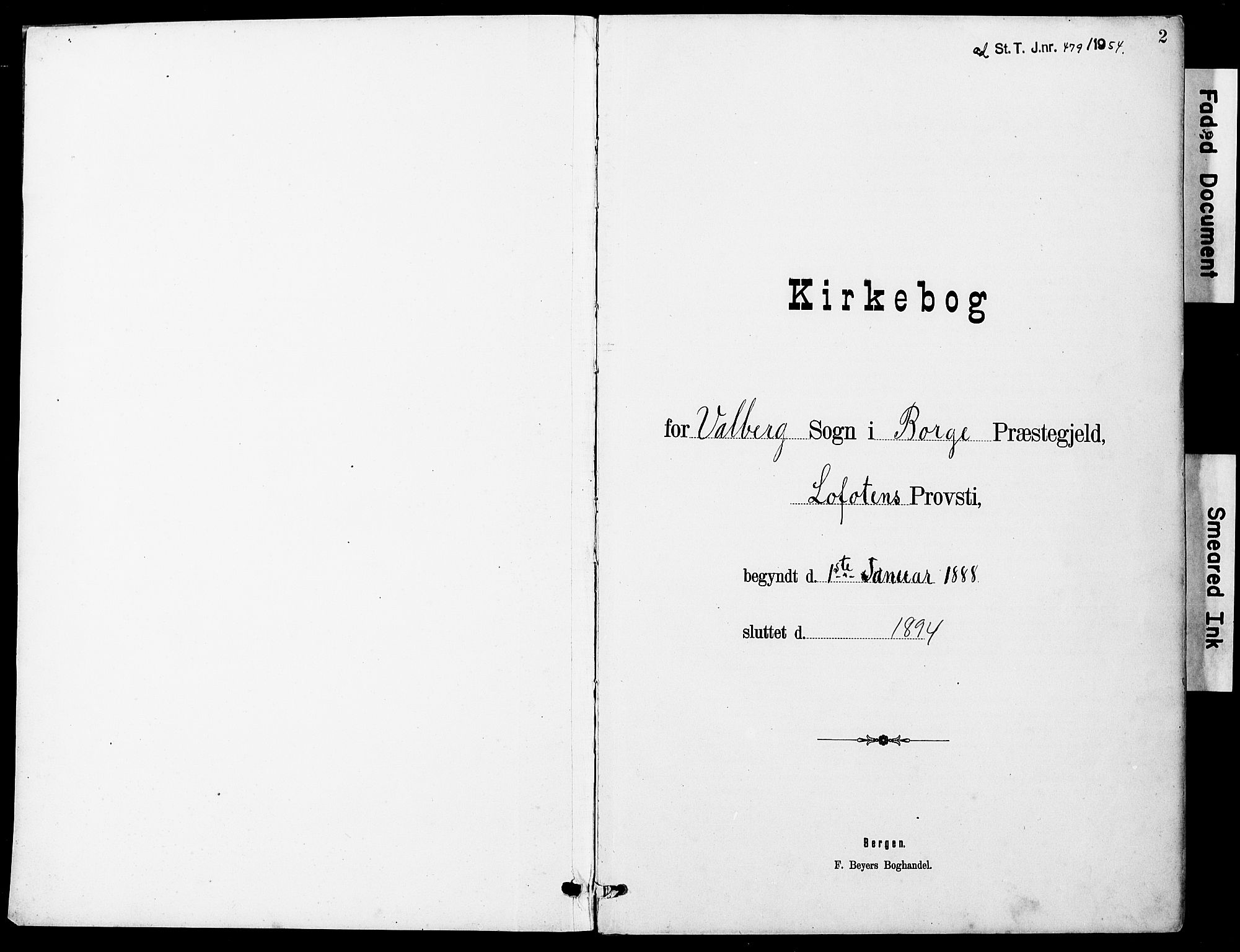 Ministerialprotokoller, klokkerbøker og fødselsregistre - Nordland, AV/SAT-A-1459/884/L1197: Parish register (copy) no. 884C03, 1888-1926, p. 2