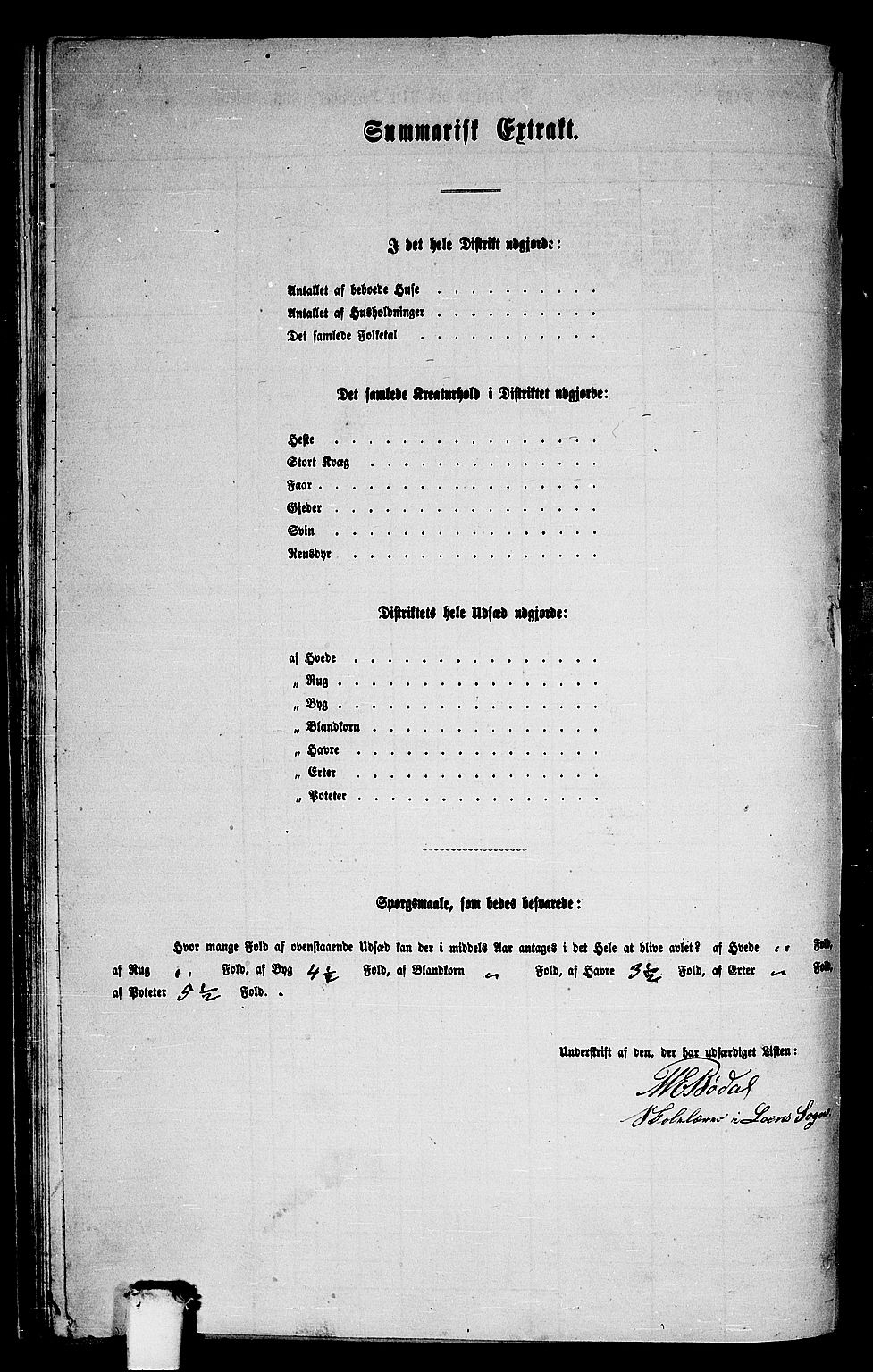 RA, 1865 census for Stryn, 1865, p. 80