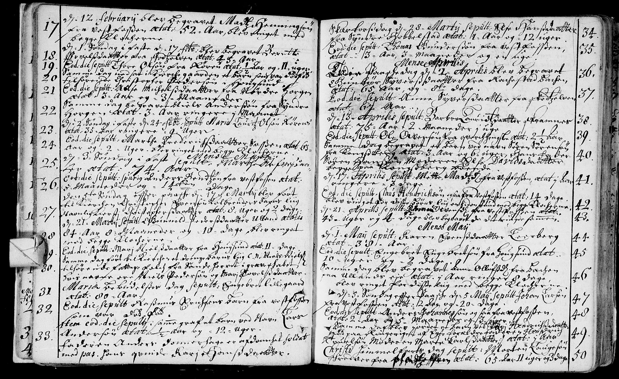 Eiker kirkebøker, SAKO/A-4/F/Fa/L0006: Parish register (official) no. I 6 /1, 1705-1733