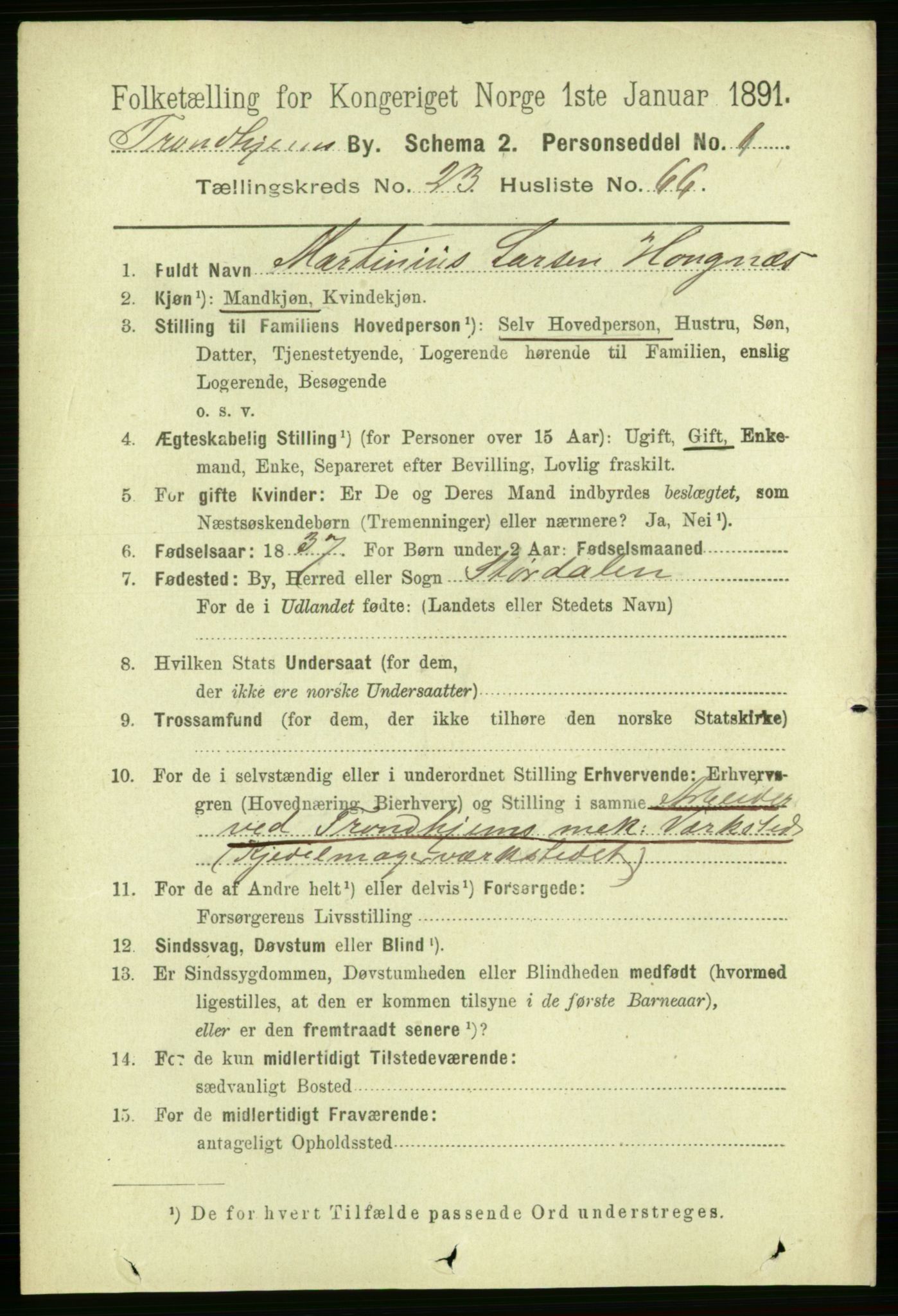 RA, 1891 census for 1601 Trondheim, 1891, p. 17942