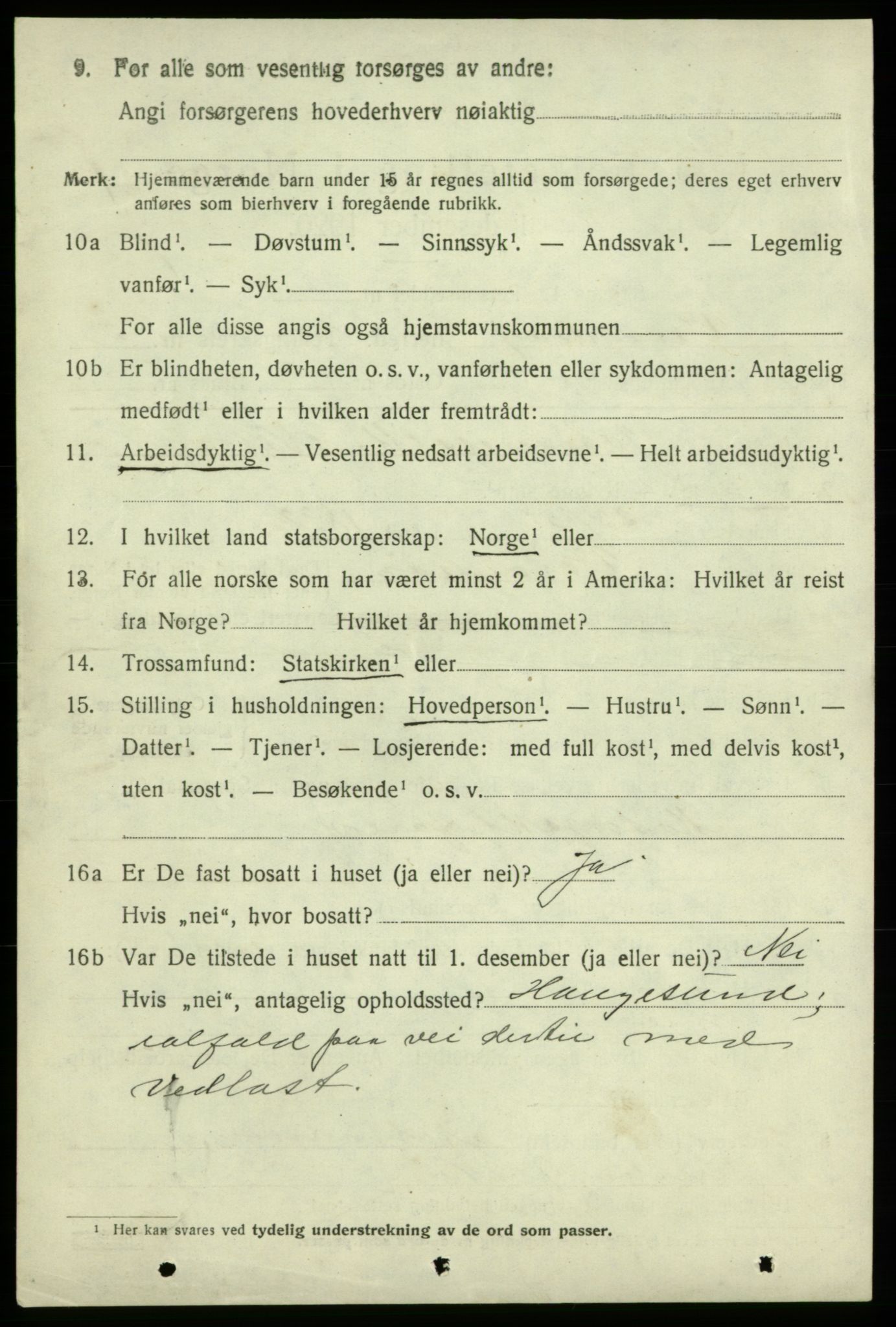 SAB, 1920 census for Varaldsøy, 1920, p. 754