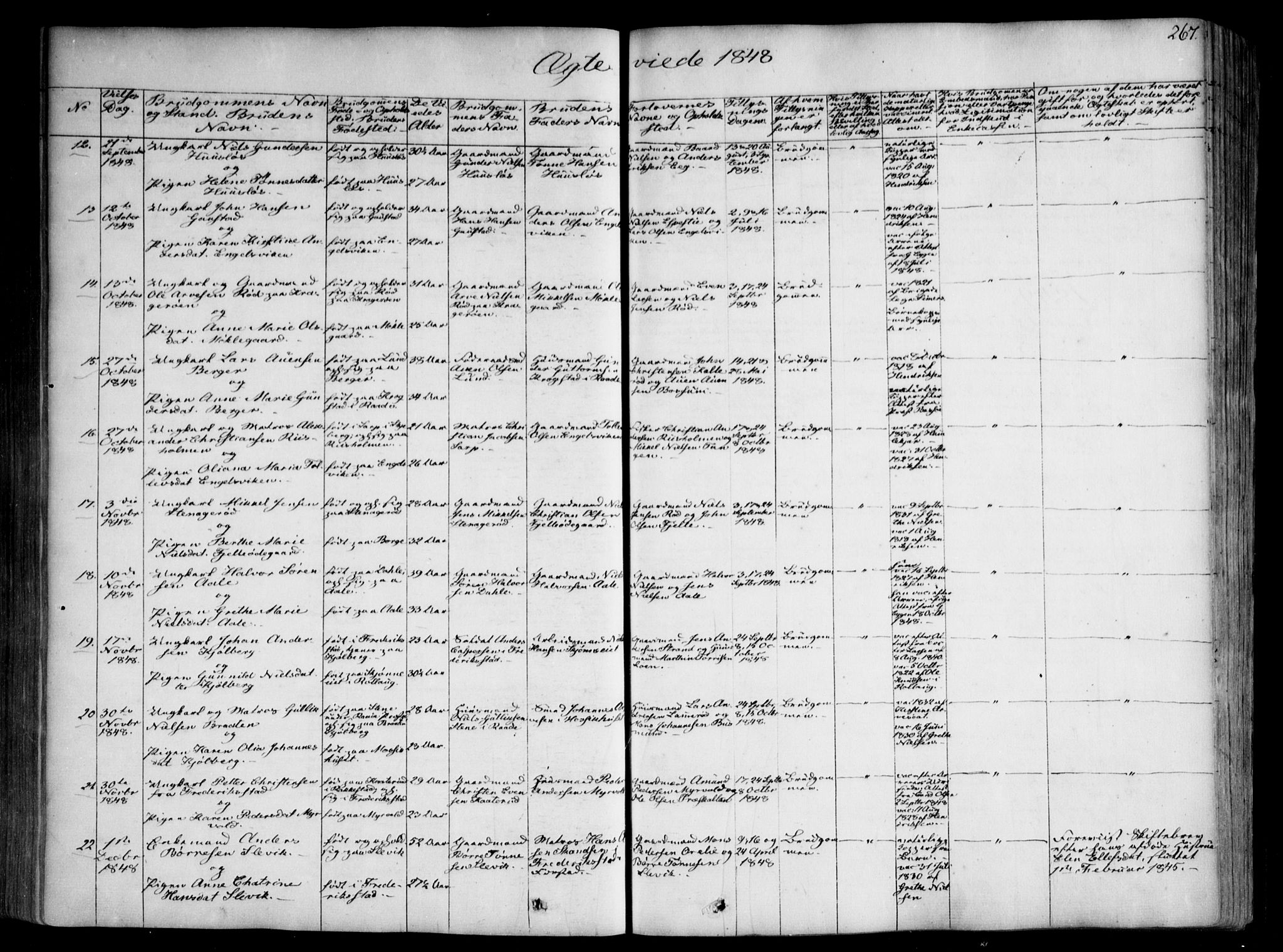 Onsøy prestekontor Kirkebøker, AV/SAO-A-10914/F/Fa/L0003: Parish register (official) no. I 3, 1841-1860, p. 267