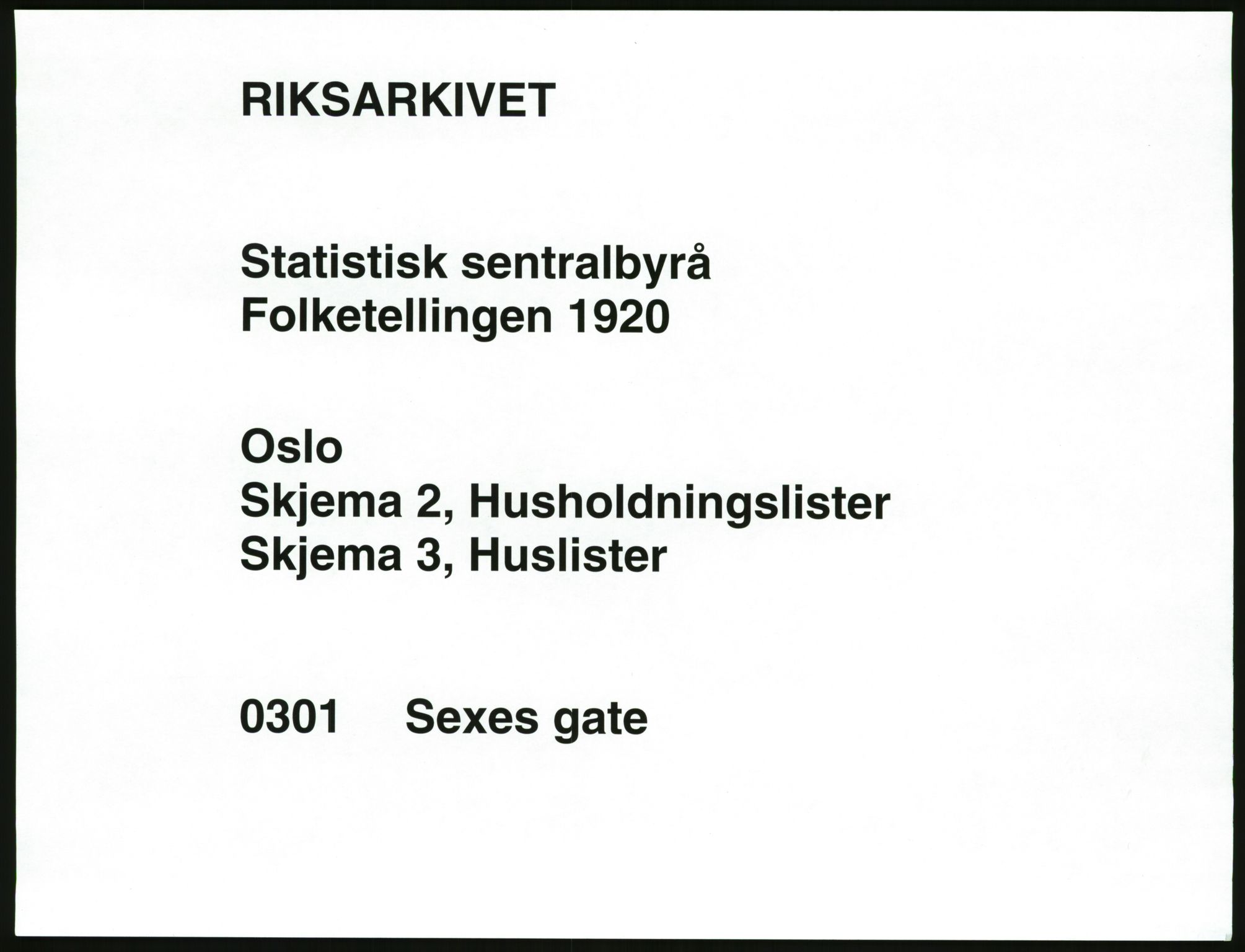SAO, 1920 census for Kristiania, 1920, p. 94665