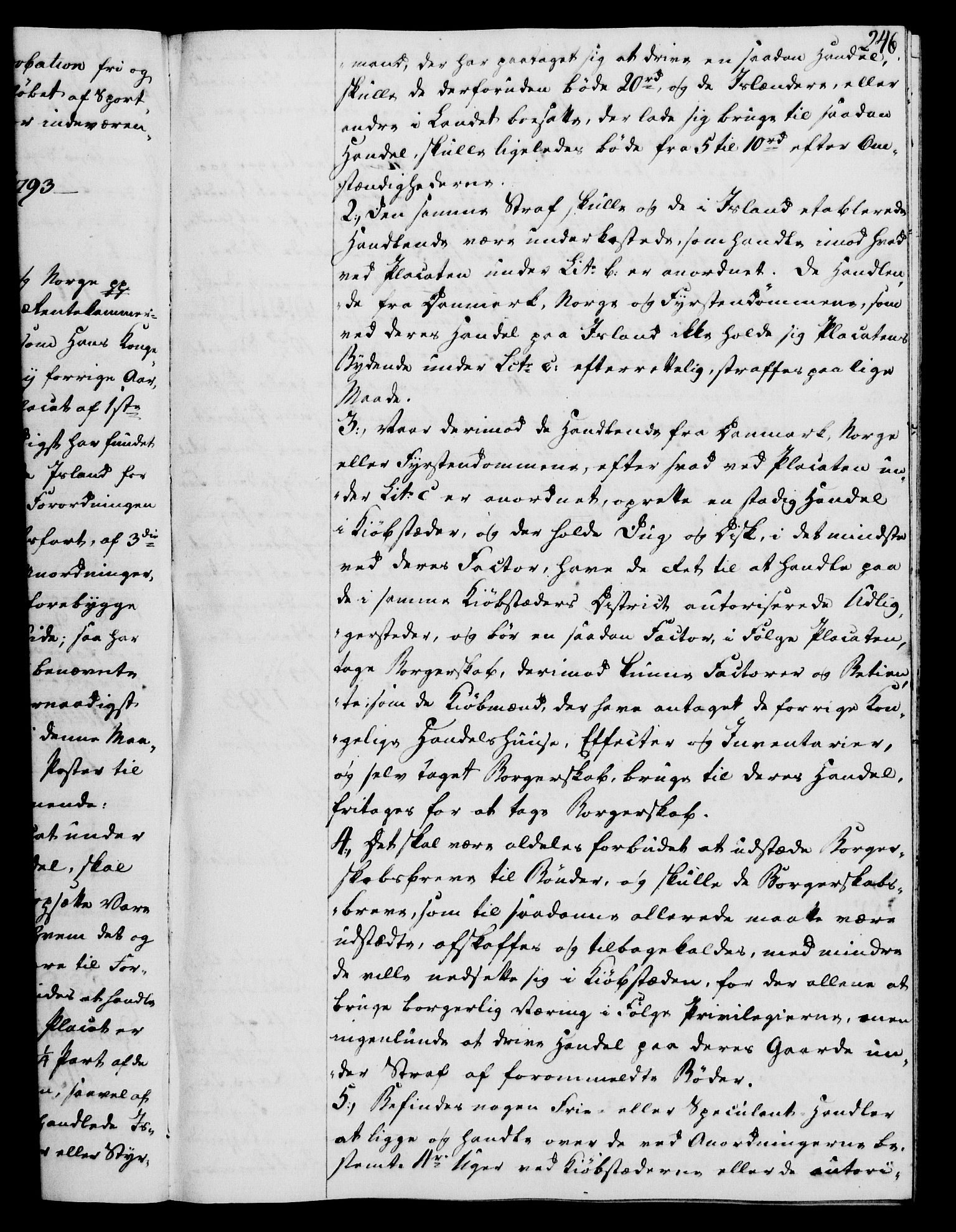 Rentekammeret, Kammerkanselliet, AV/RA-EA-3111/G/Gg/Gga/L0015: Norsk ekspedisjonsprotokoll med register (merket RK 53.15), 1790-1791, p. 246