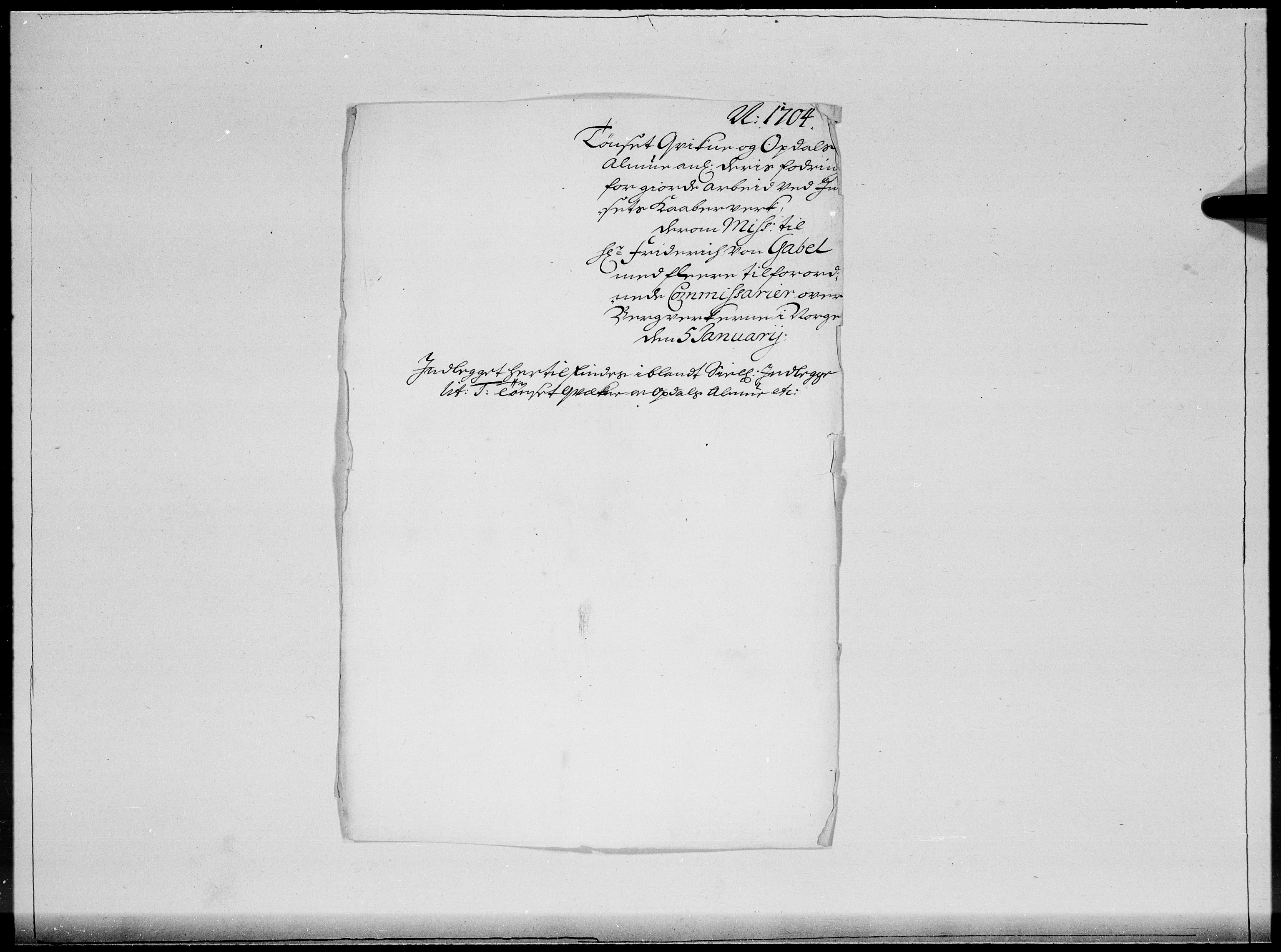 Danske Kanselli 1572-1799, AV/RA-EA-3023/F/Fc/Fcc/Fcca/L0055: Norske innlegg 1572-1799, 1704, p. 3