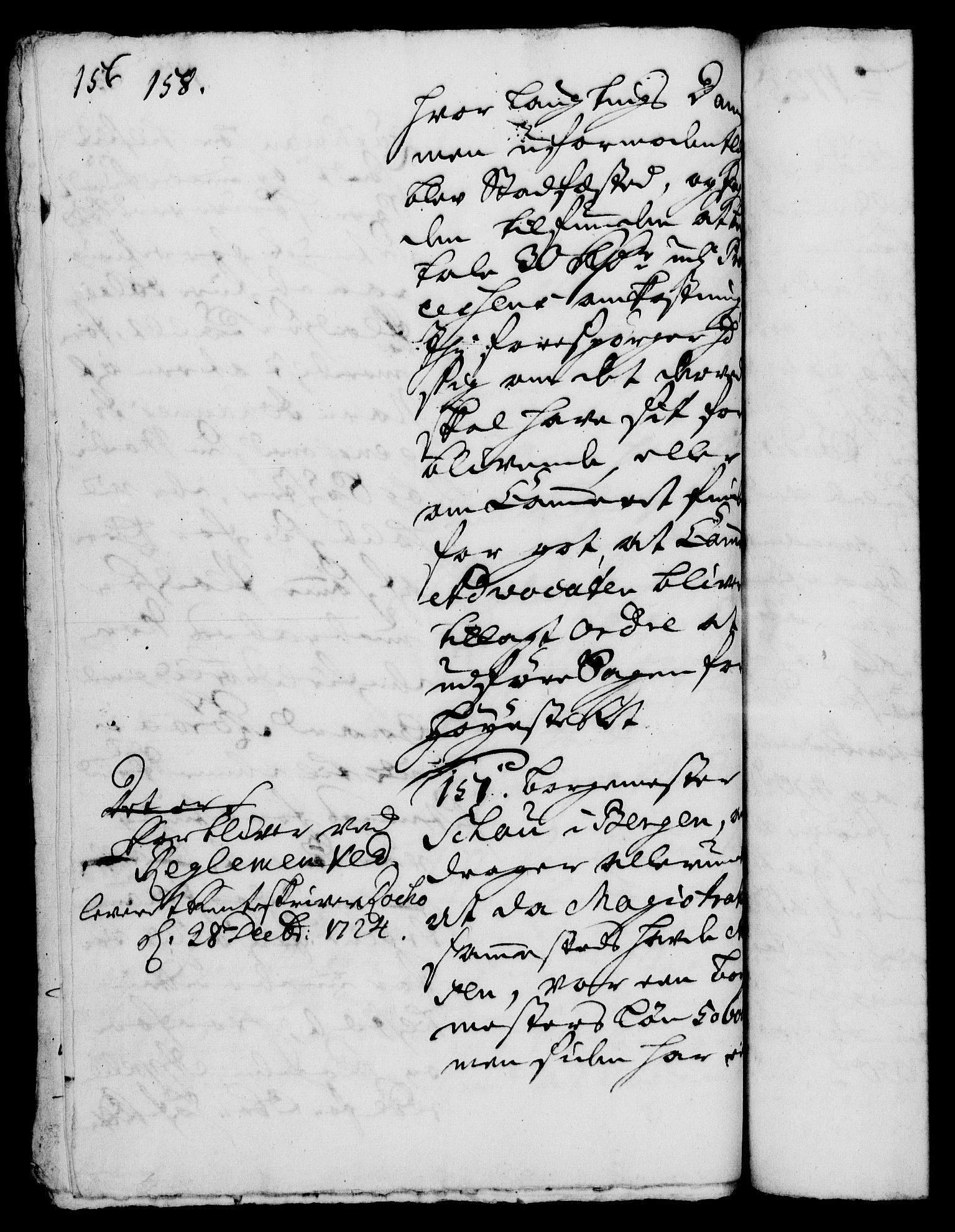 Rentekammeret, Kammerkanselliet, RA/EA-3111/G/Gh/Gha/L0007: Norsk ekstraktmemorialprotokoll (merket RK 53.52), 1724-1725, p. 158