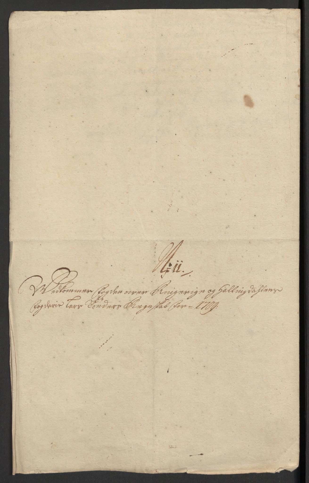 Rentekammeret inntil 1814, Reviderte regnskaper, Fogderegnskap, AV/RA-EA-4092/R23/L1468: Fogderegnskap Ringerike og Hallingdal, 1709-1710, p. 185