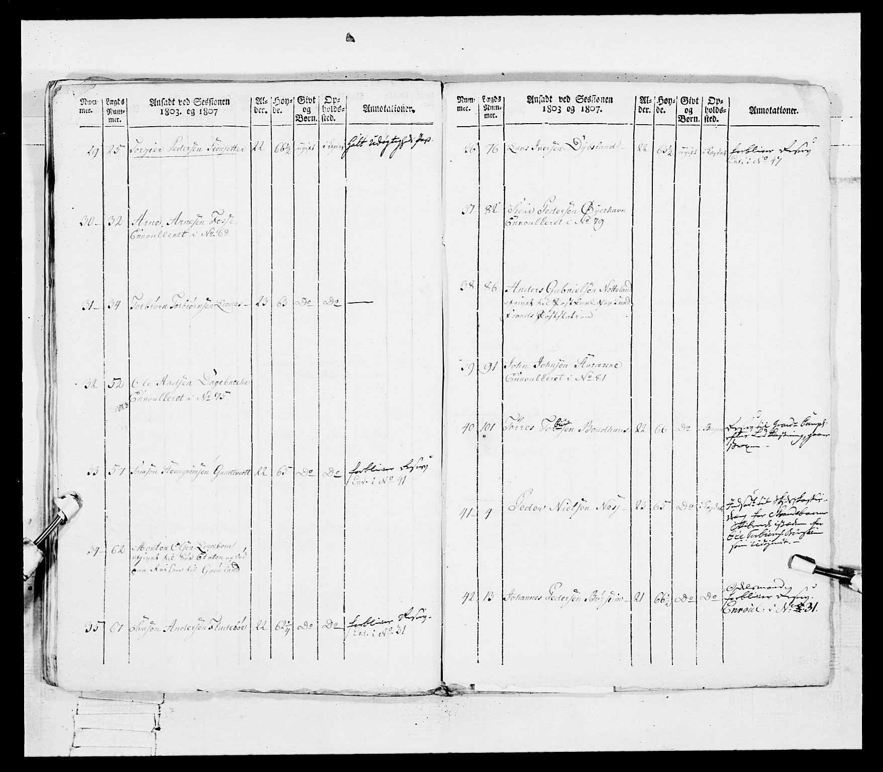 Generalitets- og kommissariatskollegiet, Det kongelige norske kommissariatskollegium, RA/EA-5420/E/Eh/L0097: Bergenhusiske nasjonale infanteriregiment, 1803-1807, p. 315