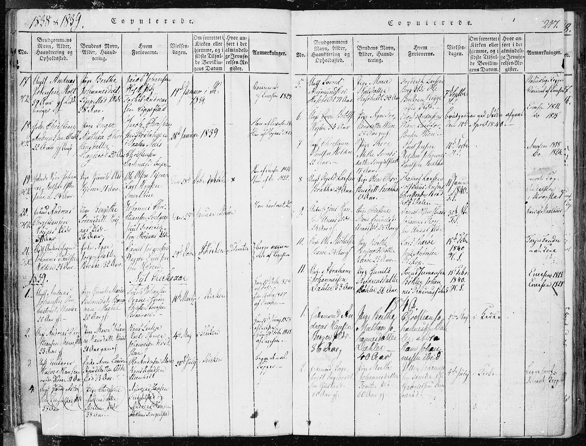 Hobøl prestekontor Kirkebøker, SAO/A-2002/F/Fa/L0002: Parish register (official) no. I 2, 1814-1841, p. 217