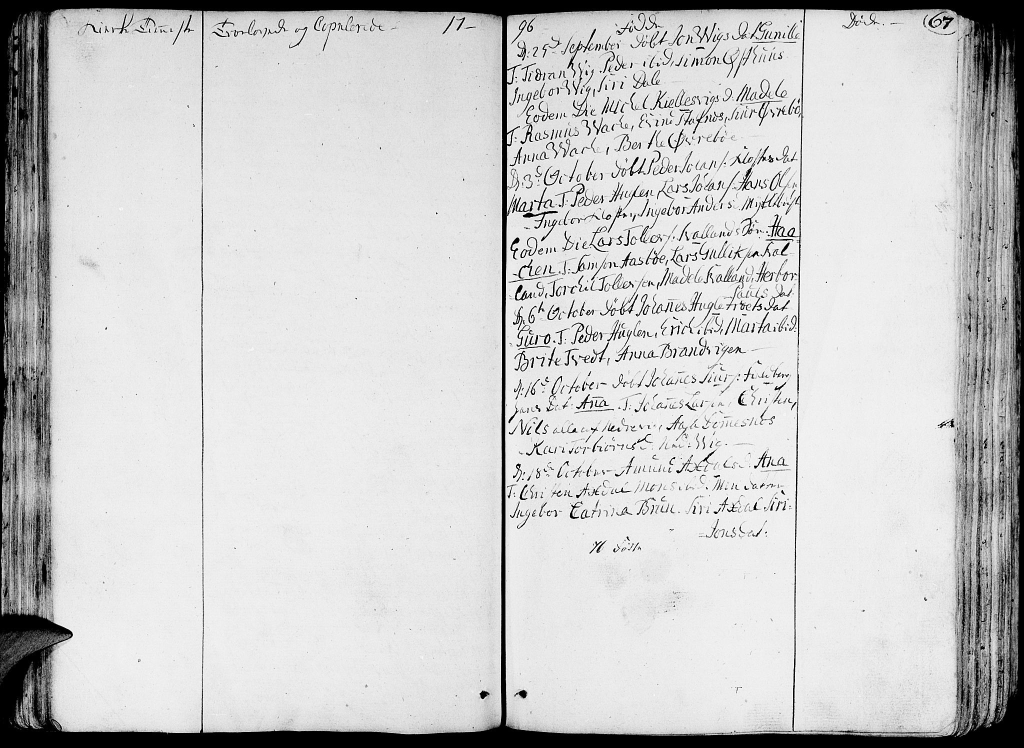 Fjelberg sokneprestembete, AV/SAB-A-75201/H/Haa: Parish register (official) no. A 3, 1788-1815, p. 67