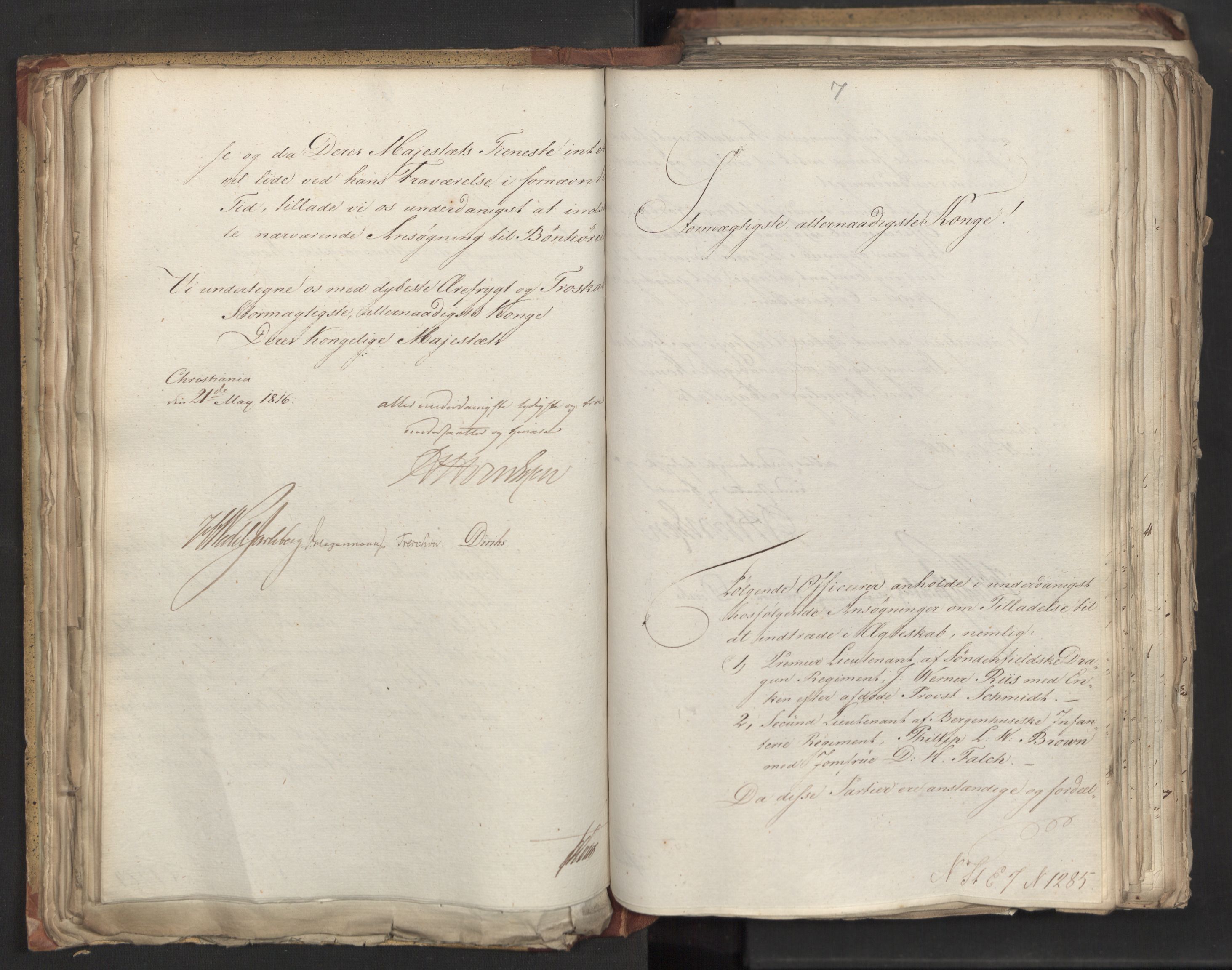 Statsrådsavdelingen i Stockholm, AV/RA-S-1003/D/Da/L0006: Regjeringsinnstillinger nr. 1247-1544, 1816, p. 79