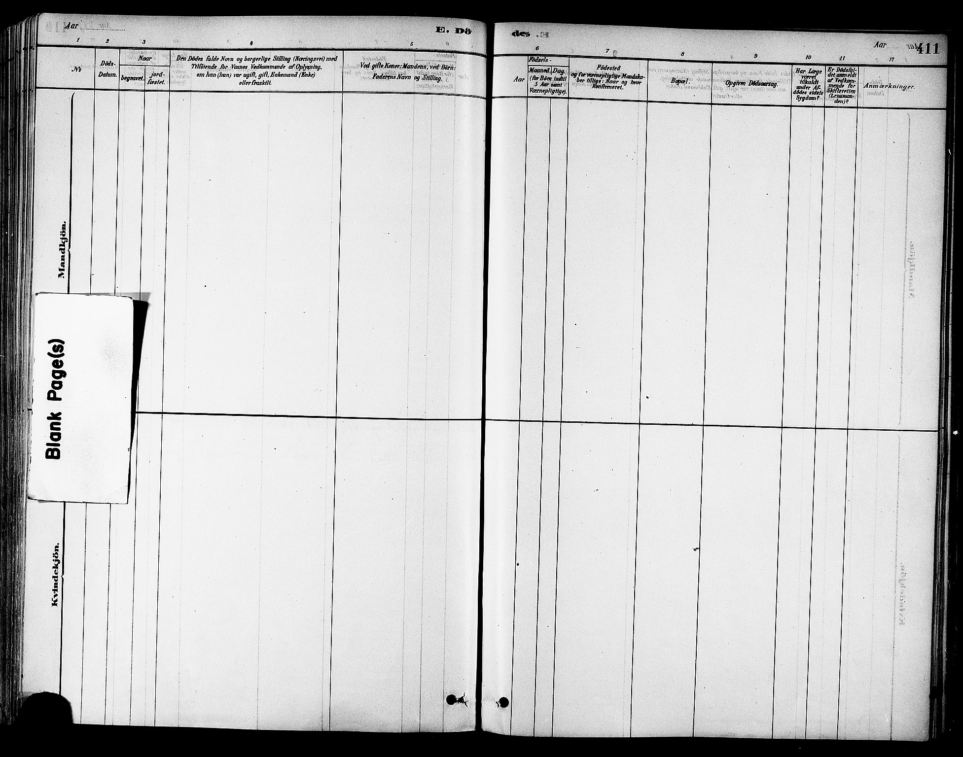 Ministerialprotokoller, klokkerbøker og fødselsregistre - Sør-Trøndelag, SAT/A-1456/695/L1148: Parish register (official) no. 695A08, 1878-1891, p. 411