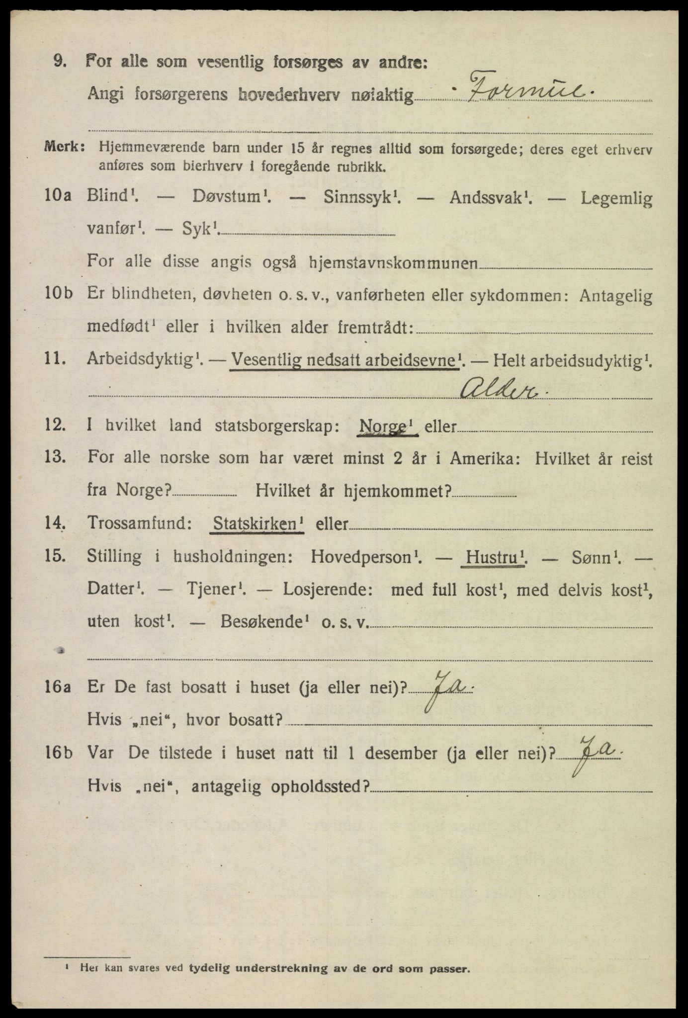 SAK, 1920 census for Øyslebø, 1920, p. 729