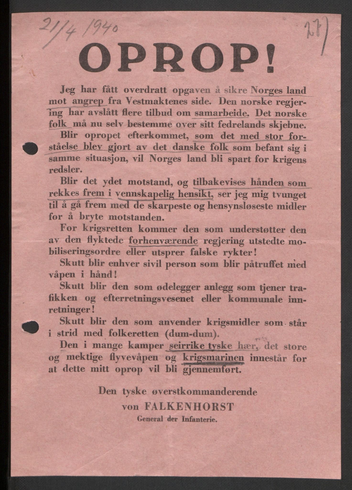 Forsvaret, Forsvarets krigshistoriske avdeling, AV/RA-RAFA-2017/Y/Yb/L0104: II-C-11-430  -  4. Divisjon., 1940, p. 277