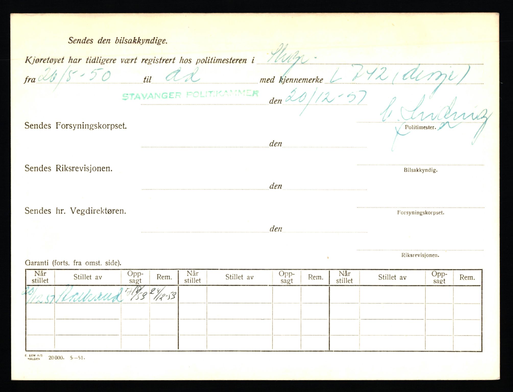 Stavanger trafikkstasjon, AV/SAST-A-101942/0/F/L0002: L-350 - L-699, 1930-1971, p. 366