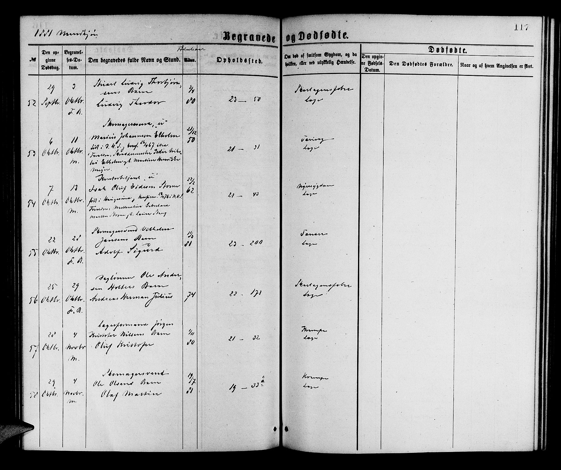 Korskirken sokneprestembete, AV/SAB-A-76101/H/Hab: Parish register (copy) no. E 3, 1871-1883, p. 117