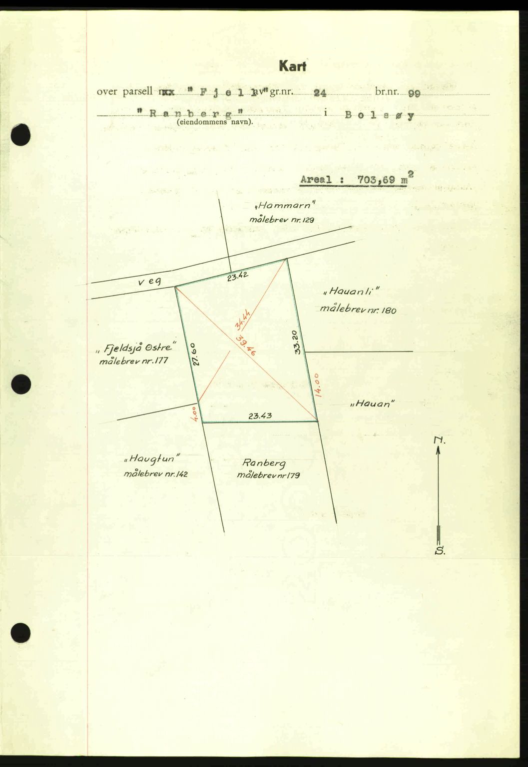 Romsdal sorenskriveri, AV/SAT-A-4149/1/2/2C: Mortgage book no. A15, 1943-1944, Diary no: : 1801/1943