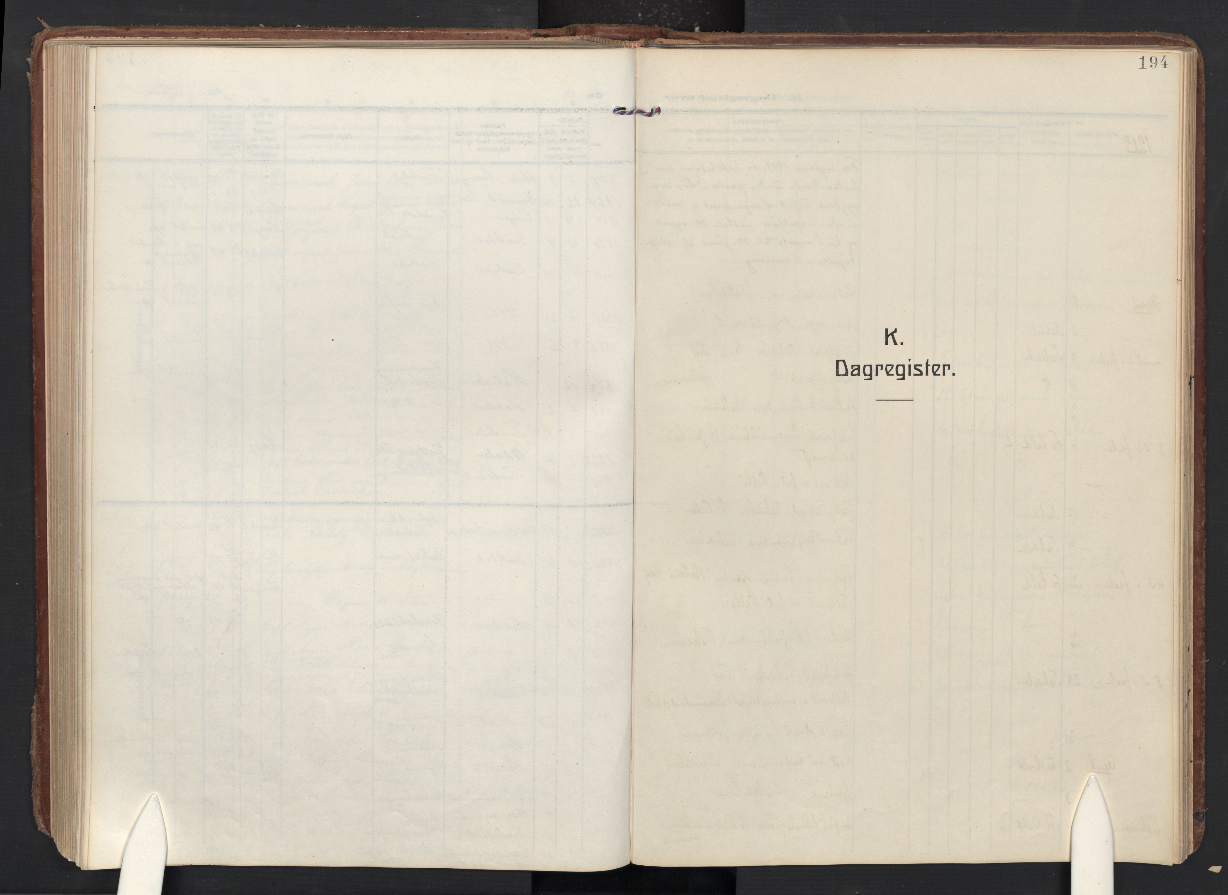 Halden prestekontor Kirkebøker, SAO/A-10909/F/Fc/L0002: Parish register (official) no. III 2, 1909-1945, p. 194